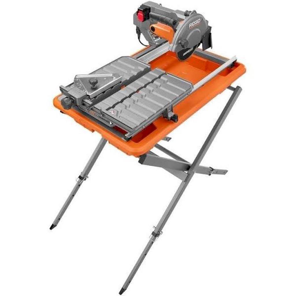 Ridgid R4031s 9 Amp Corded 7 in. Wet Tile Saw with Stand