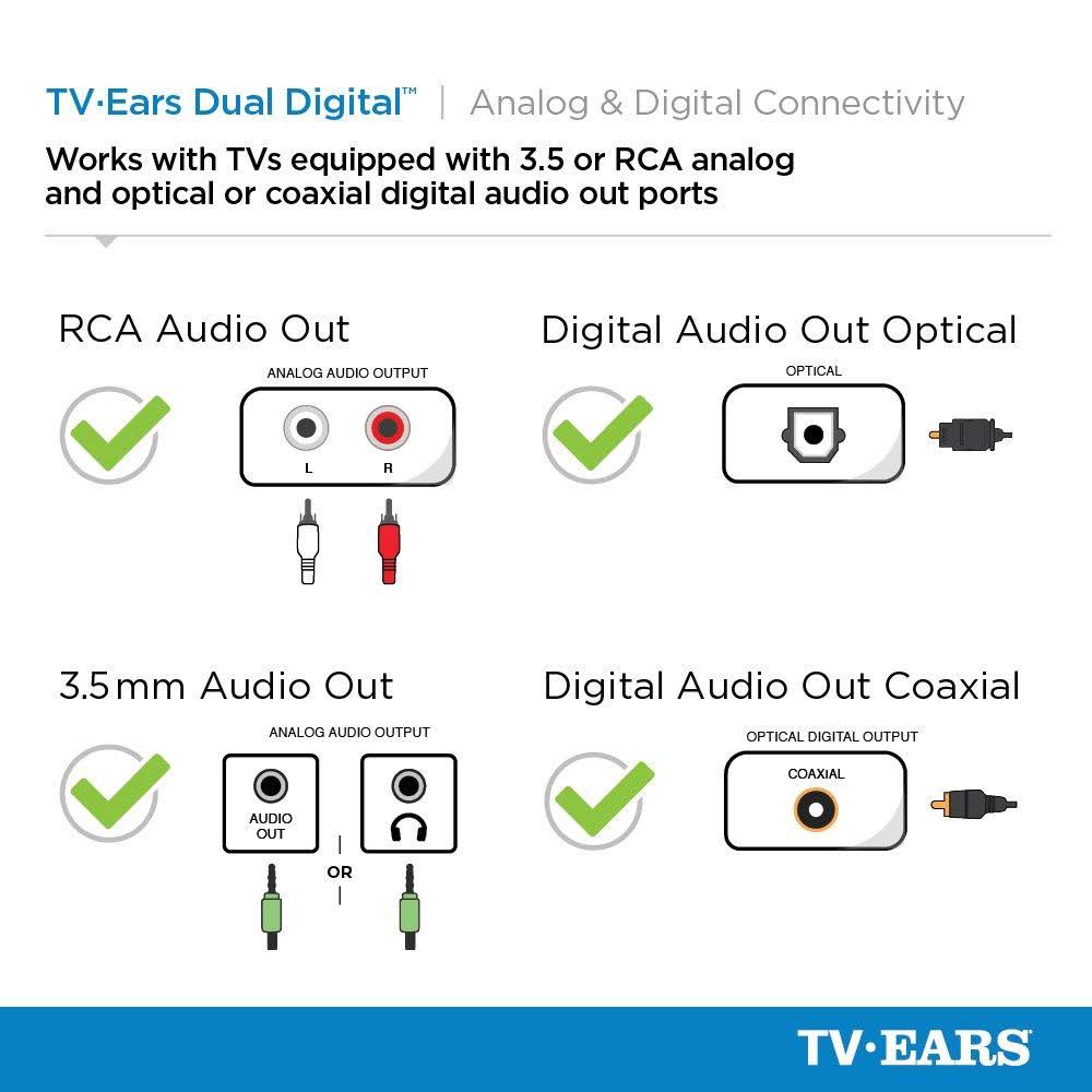 TV Ears Dual Digital Wireless Headset System