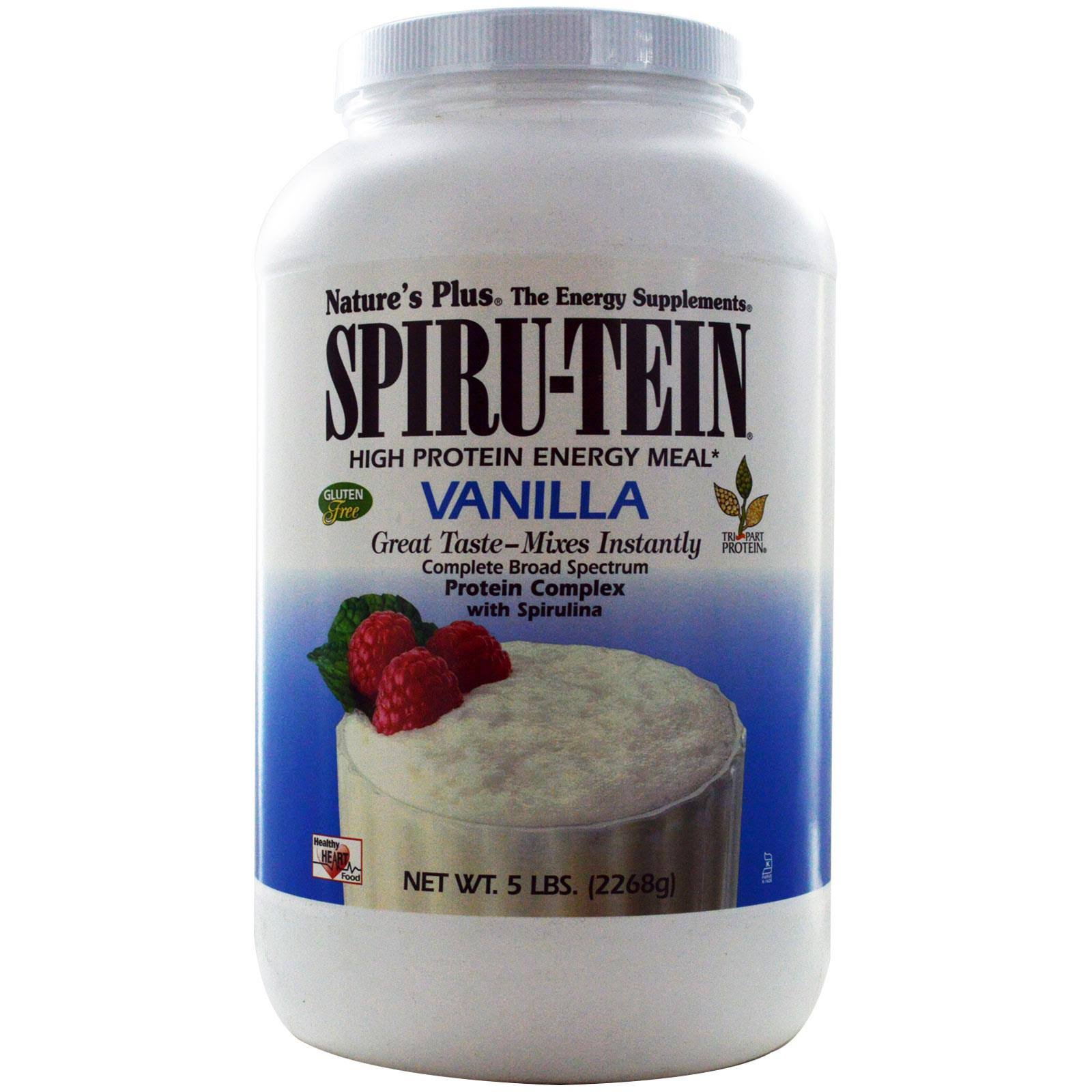Nature&s Plus SPIRU-TEIN High Protein Energy Meal, Vanilla - 5 lb tub