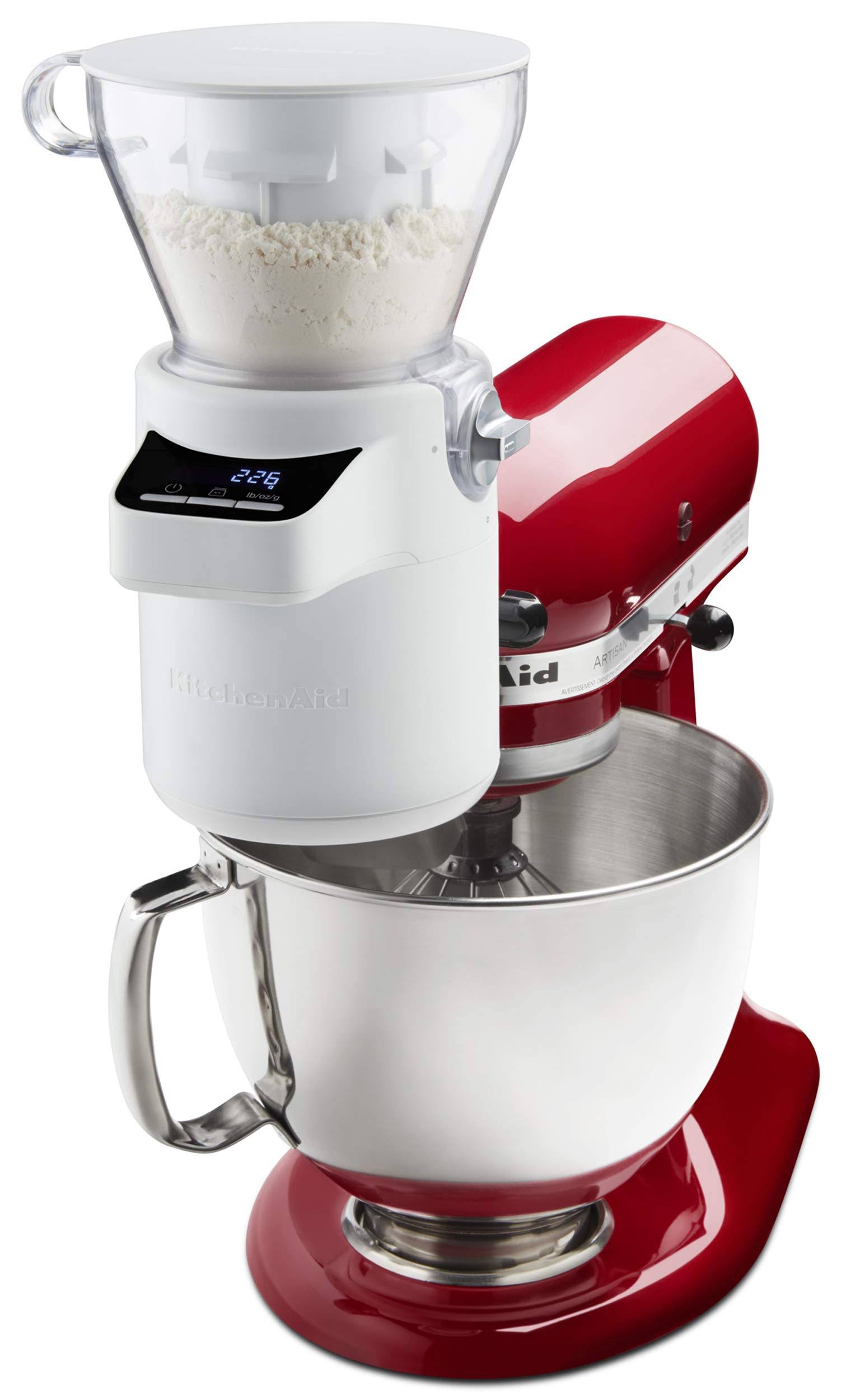 KitchenAid - Sifter and Scale Attachment Bundle - White KSMSFTA