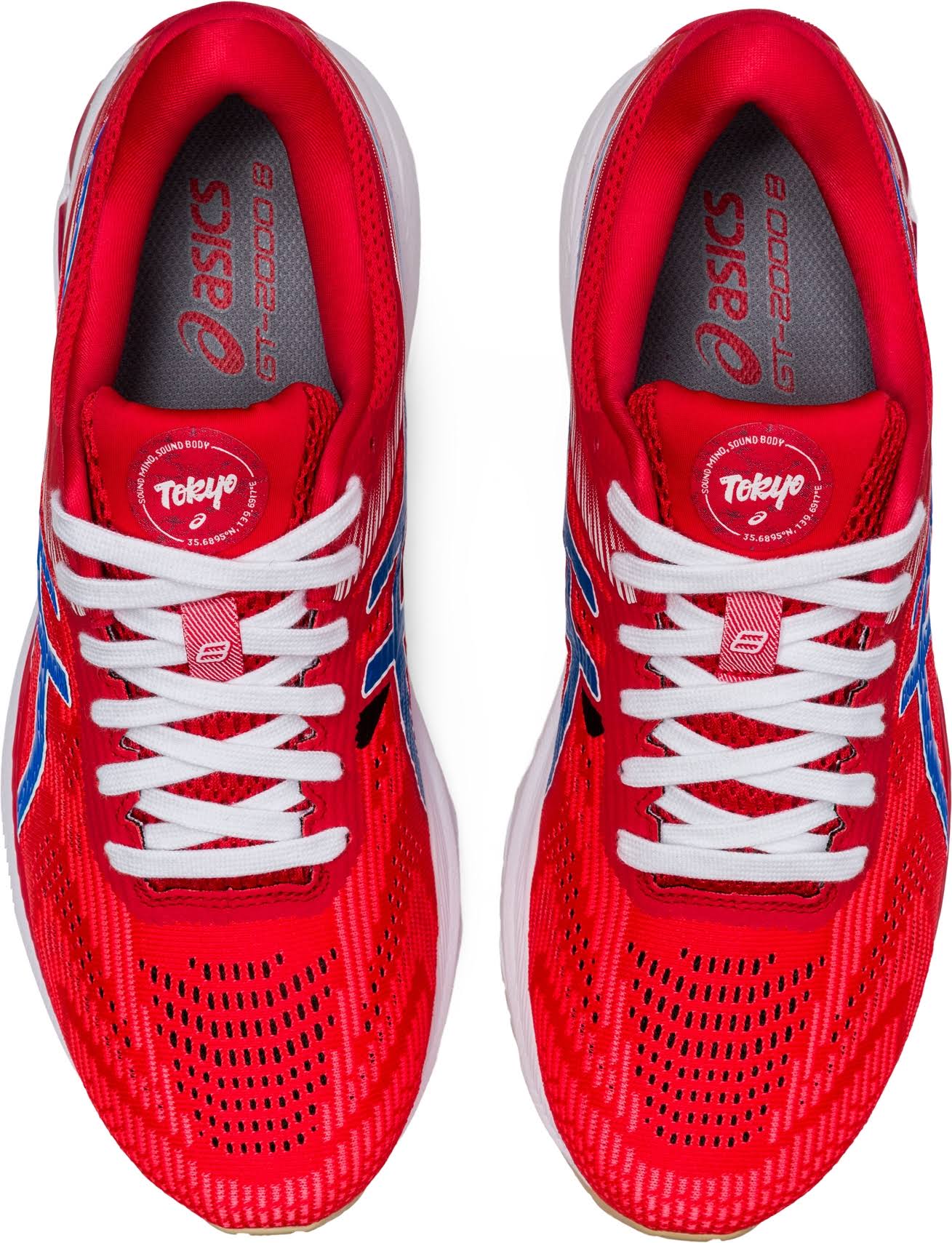 Asics GT 2000 8 Retro Tokyo Mens Running Shoes - Red