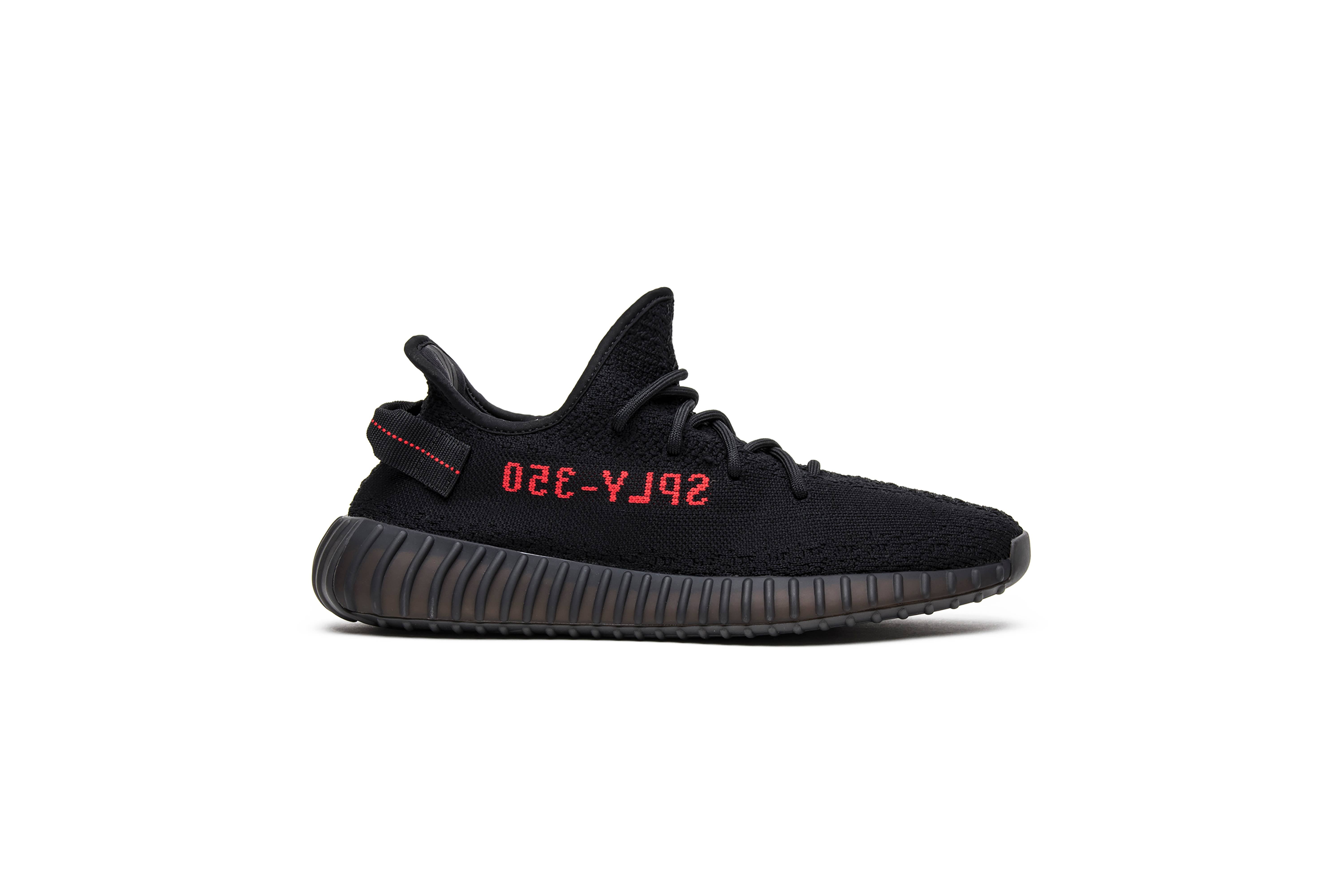 Adidas Yeezy Boost 350 V2 BLACK/RED Shoes - Size 4