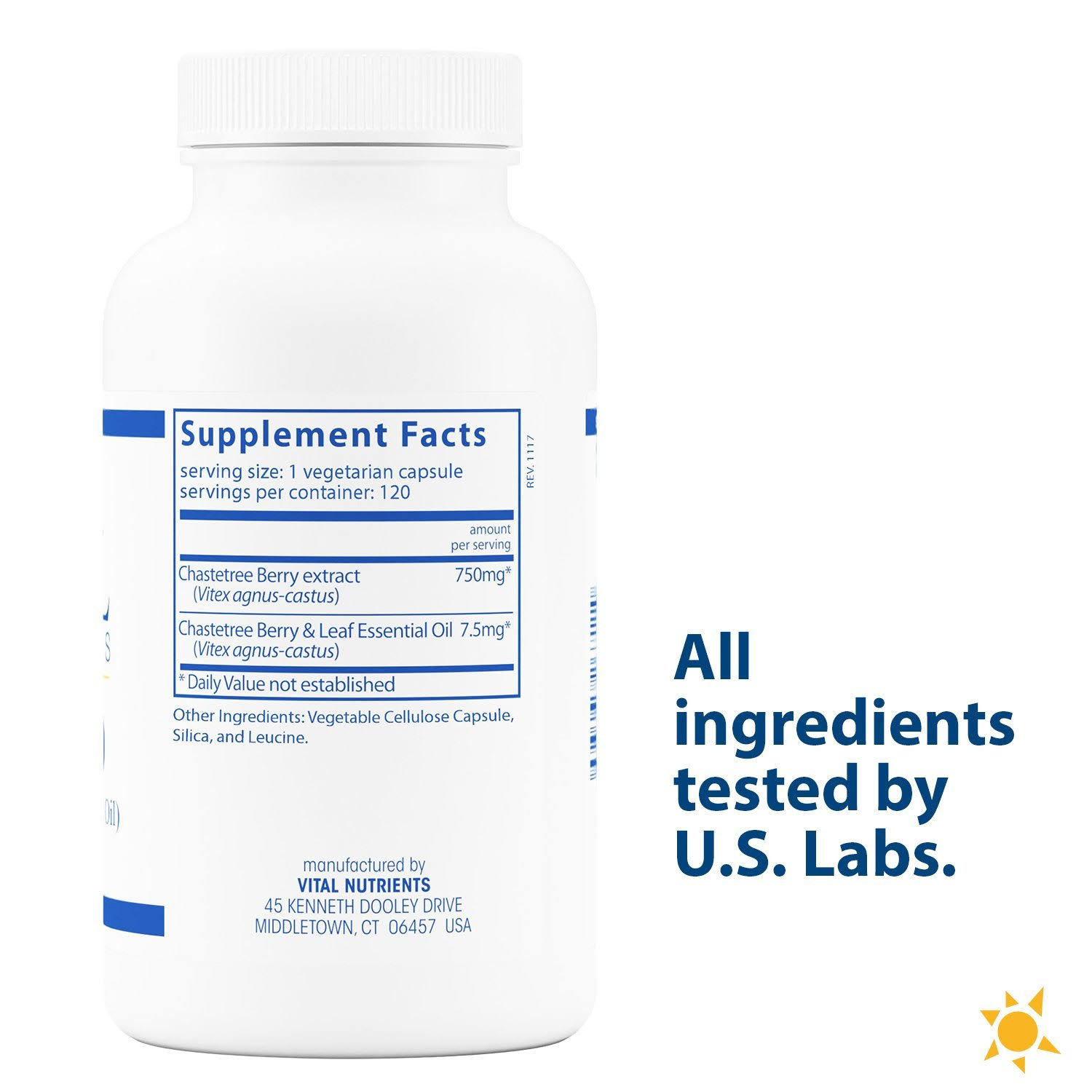 Vital Nutrients Vitex 750 - 120 Capsules