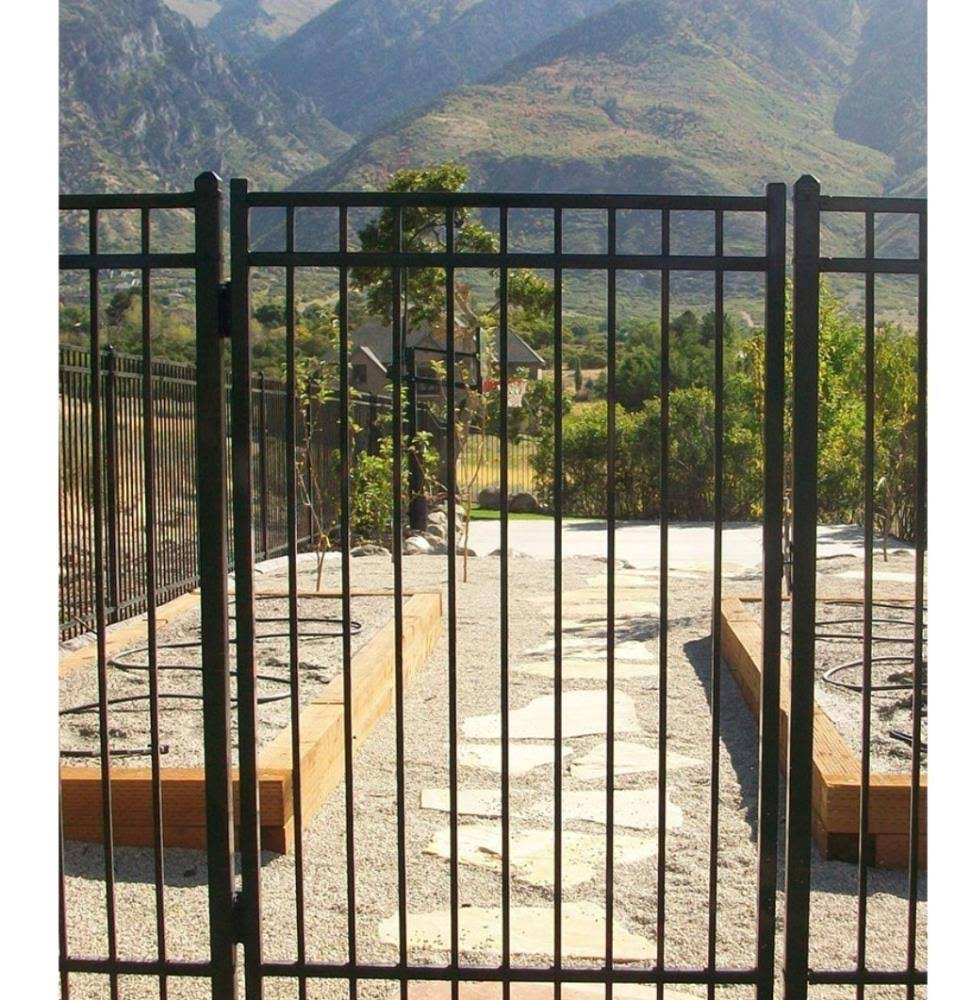 Fortress Athens Gate Latch and Hinge Kit, 430090, Black