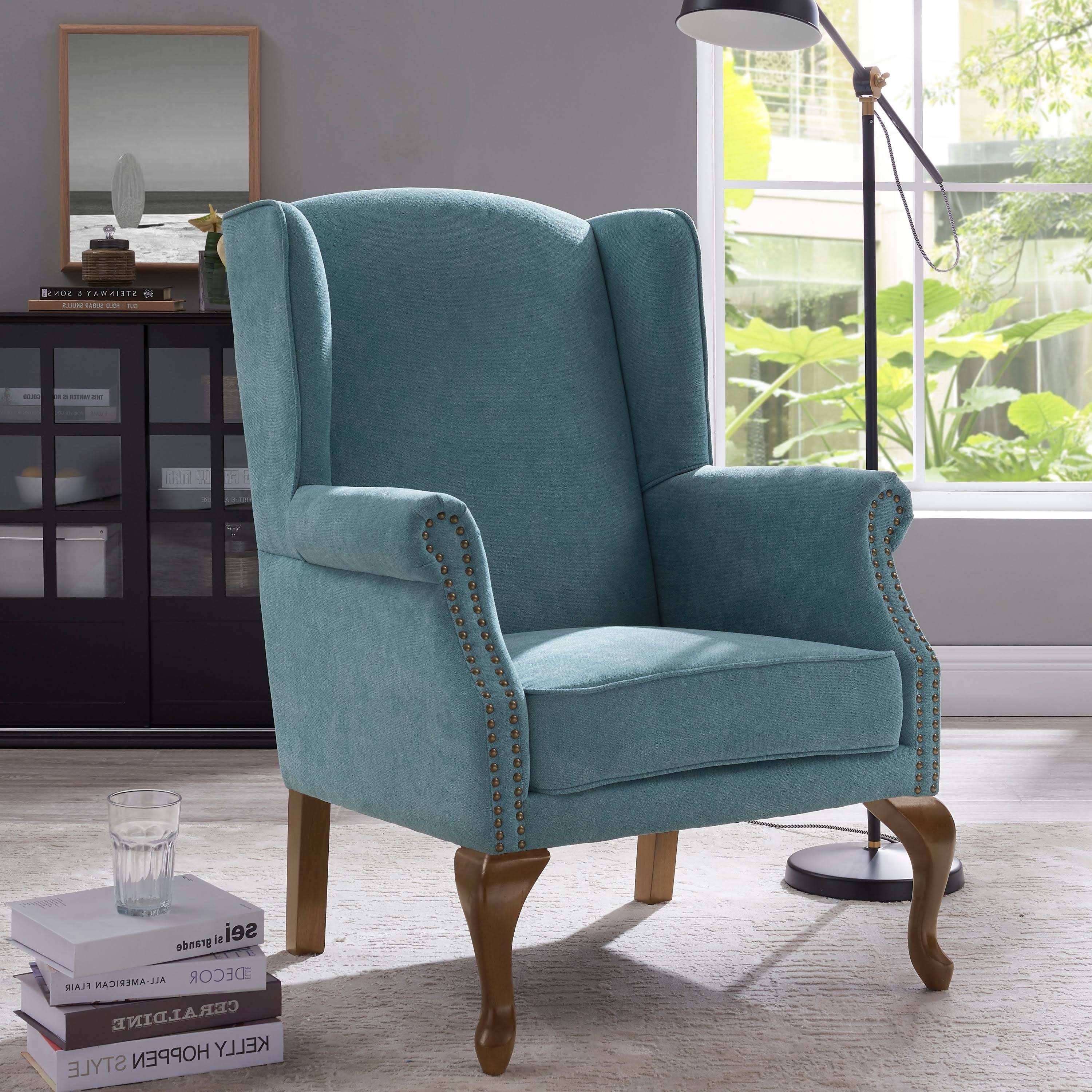 Levance Wingback Arm Chair by Greyson Living - Ocean