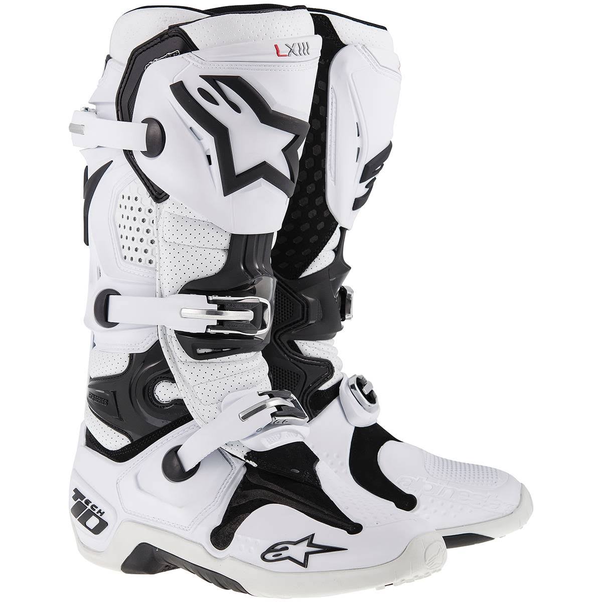 Alpinestars Tech 10 Boots White Vented 8