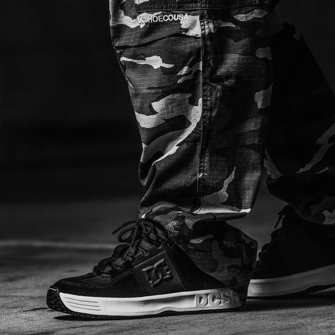 DC Shoes Lynx OG Skate Shoes - Black/White 10.5