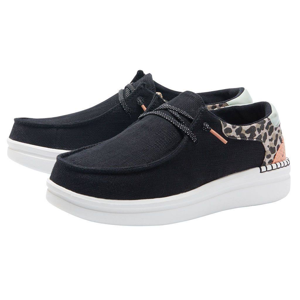 Hey Dude Wendy Rise Women's Shoes Leopard Neon Beige : 8 M