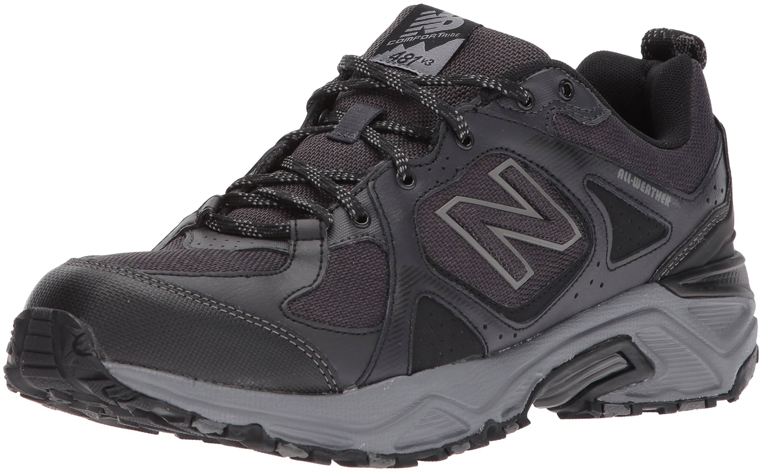 New Balance Men&s 481v3 Water Resistant Trail Shoes, 11 4E, Black
