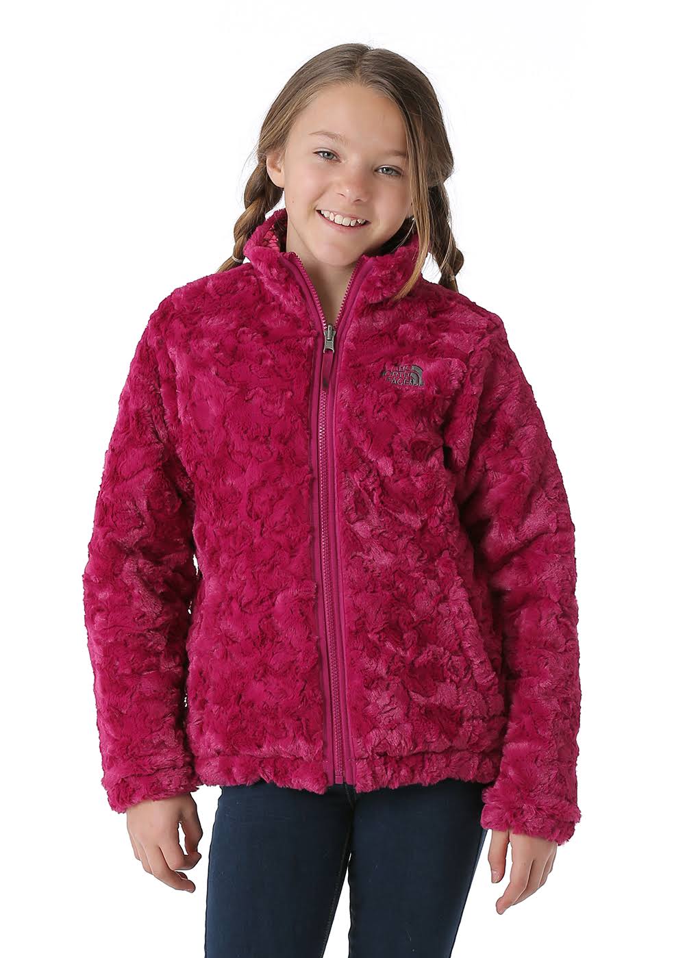 The North Face Reversible Mossbud Swirl Jacket Girls Pink