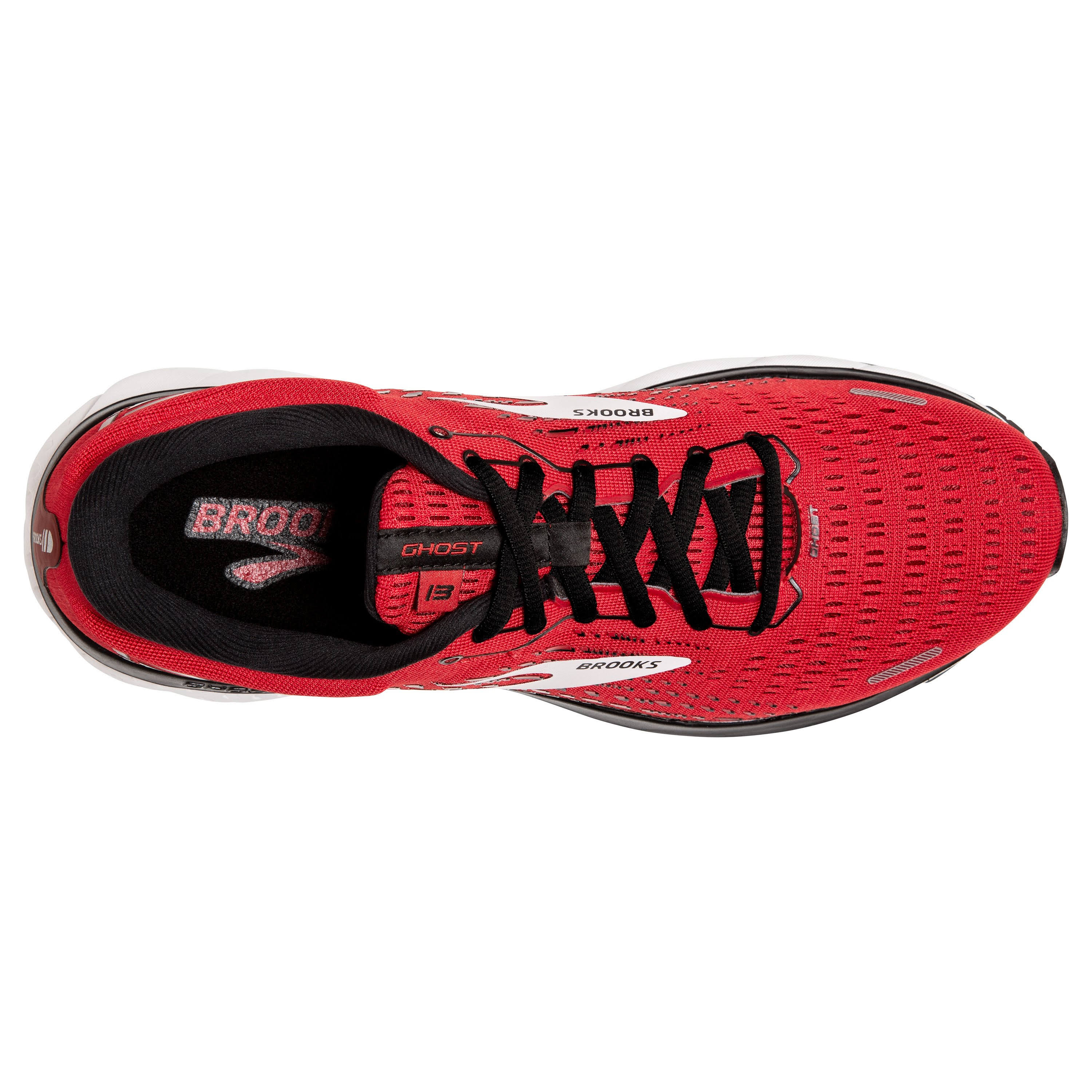Brooks Men's Ghost 13 Running Shoes, Red