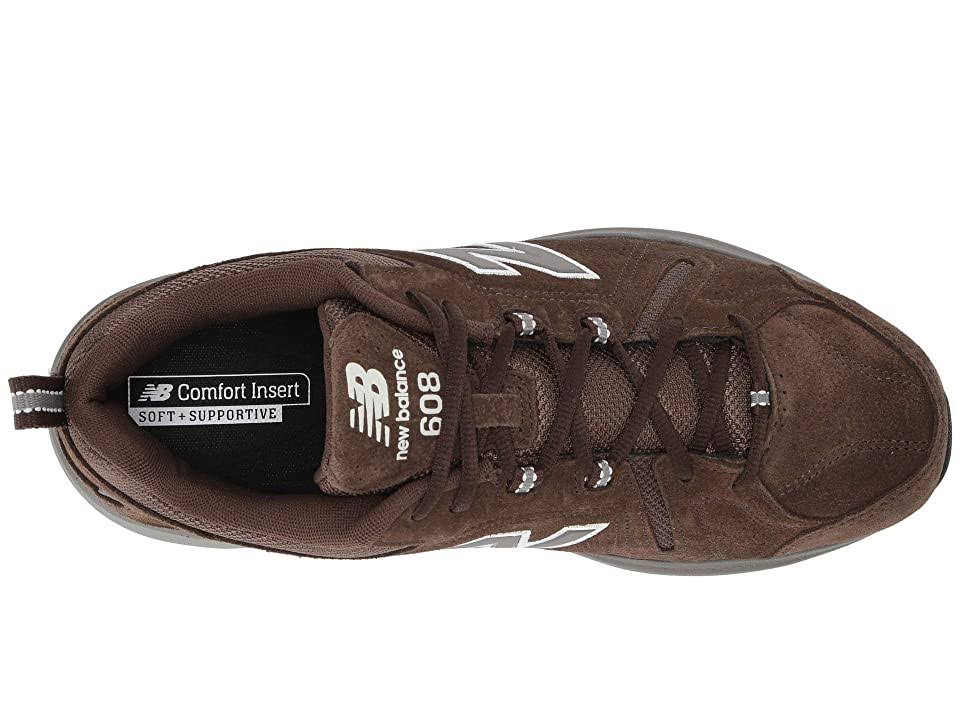 New Balance 608v5 (Chocolate Brown/White) Men&s Cross Training Shoes