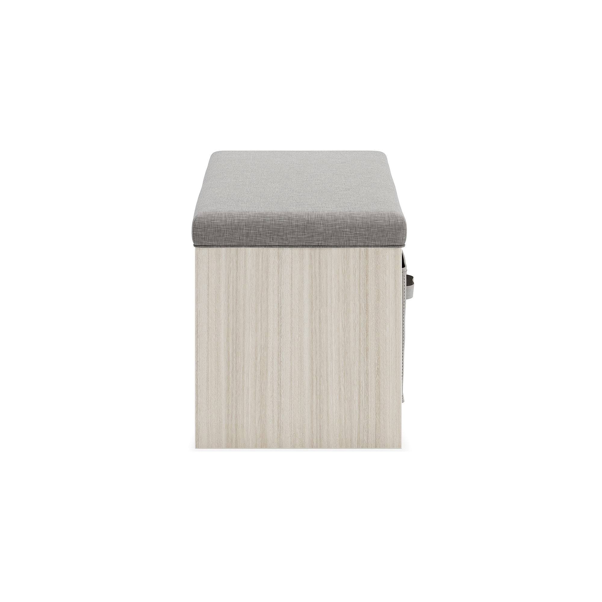 Signature Design by Ashley Blariden Storage Bench, Gray