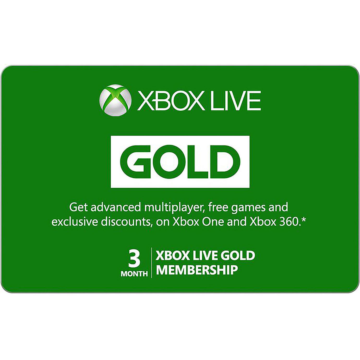Xbox Live 3 Month Gold Membership (Email Delivery)