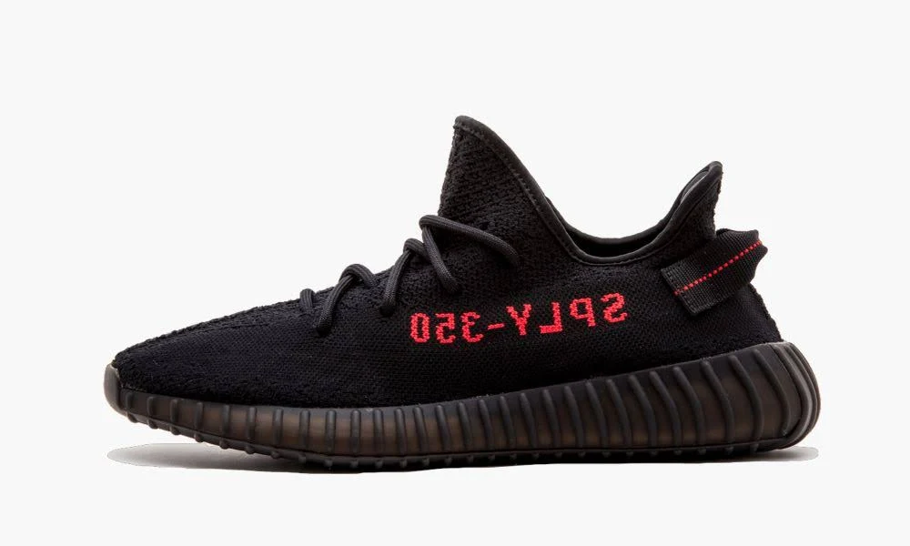 Adidas Yeezy Boost 350 V2 BLACK/RED Shoes - Size 4