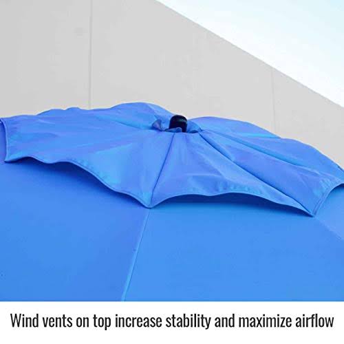 Black Stallion UB200 Core Flame-Resistant Industrial Umbrella Blue