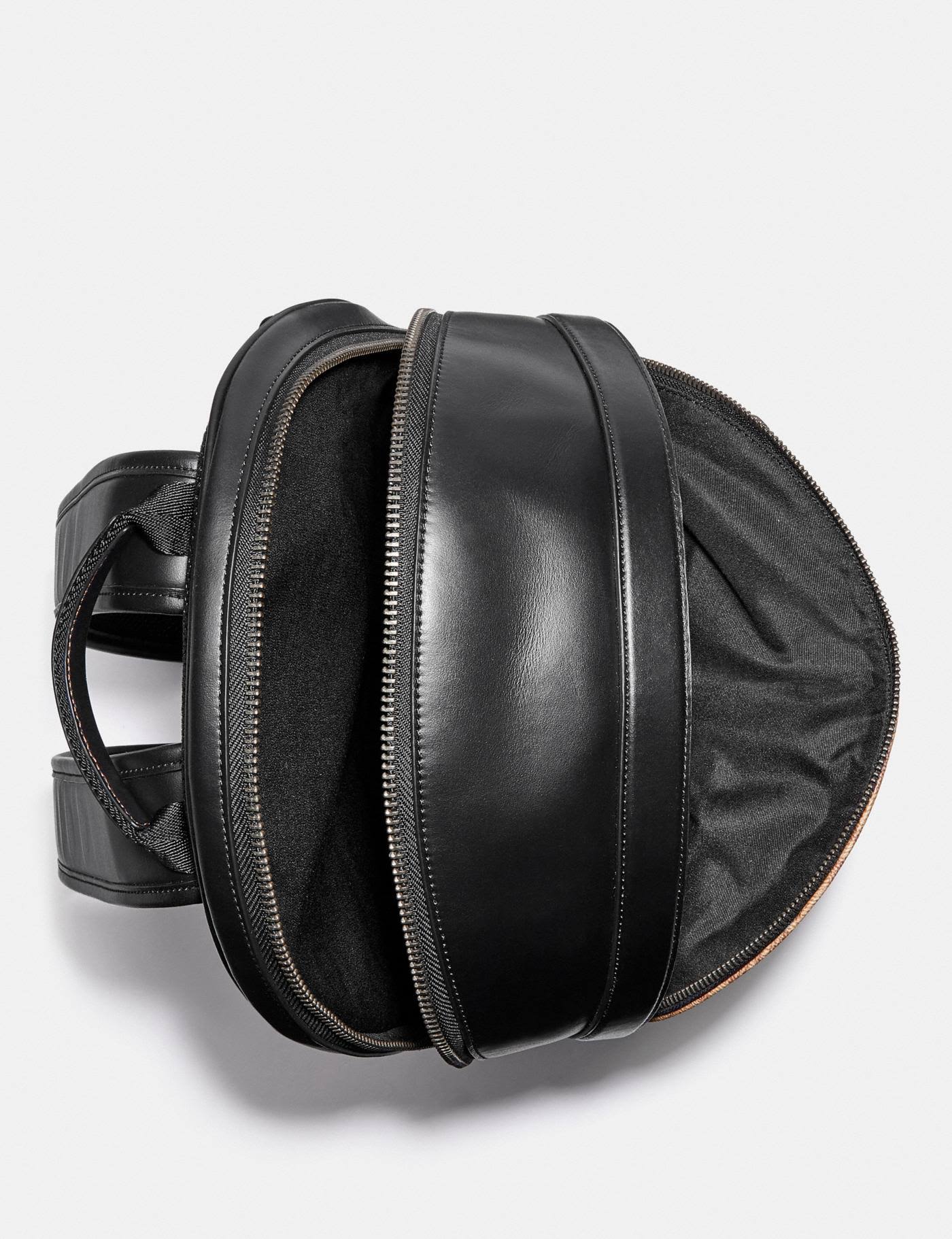 Coach Men's Charter Backpack in Signature Canvas - Black Copper/Tan