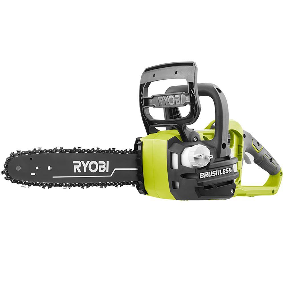 Ryobi ONE+ 12 in. 18-Volt Brushless Lithium-Ion Electric Cordless Battery Chainsaw (Tool-Only) P548BTL