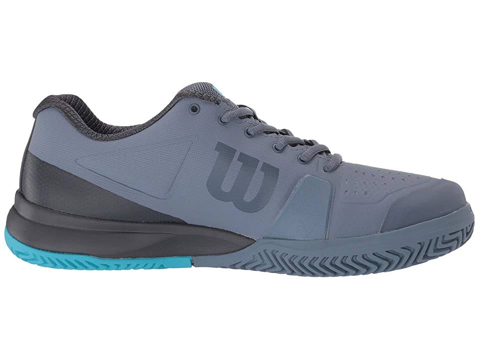 Wilson Men's Rush Pro 2.5 Tennis Shoes (Flint Stone/Ebony/Ultra Blue)