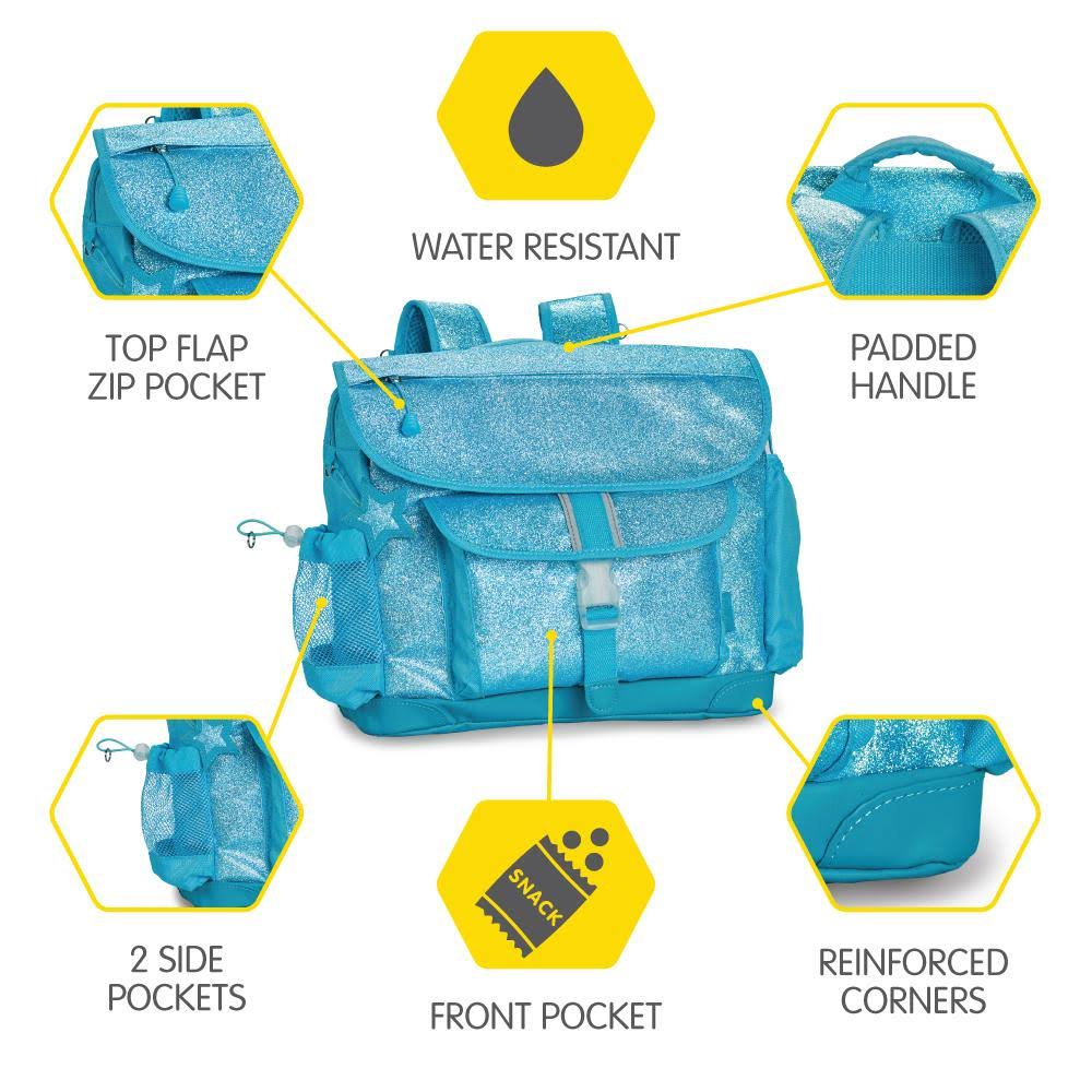 Bixbee Sparkalicious Glitter Backpack - Medium - Turquoise