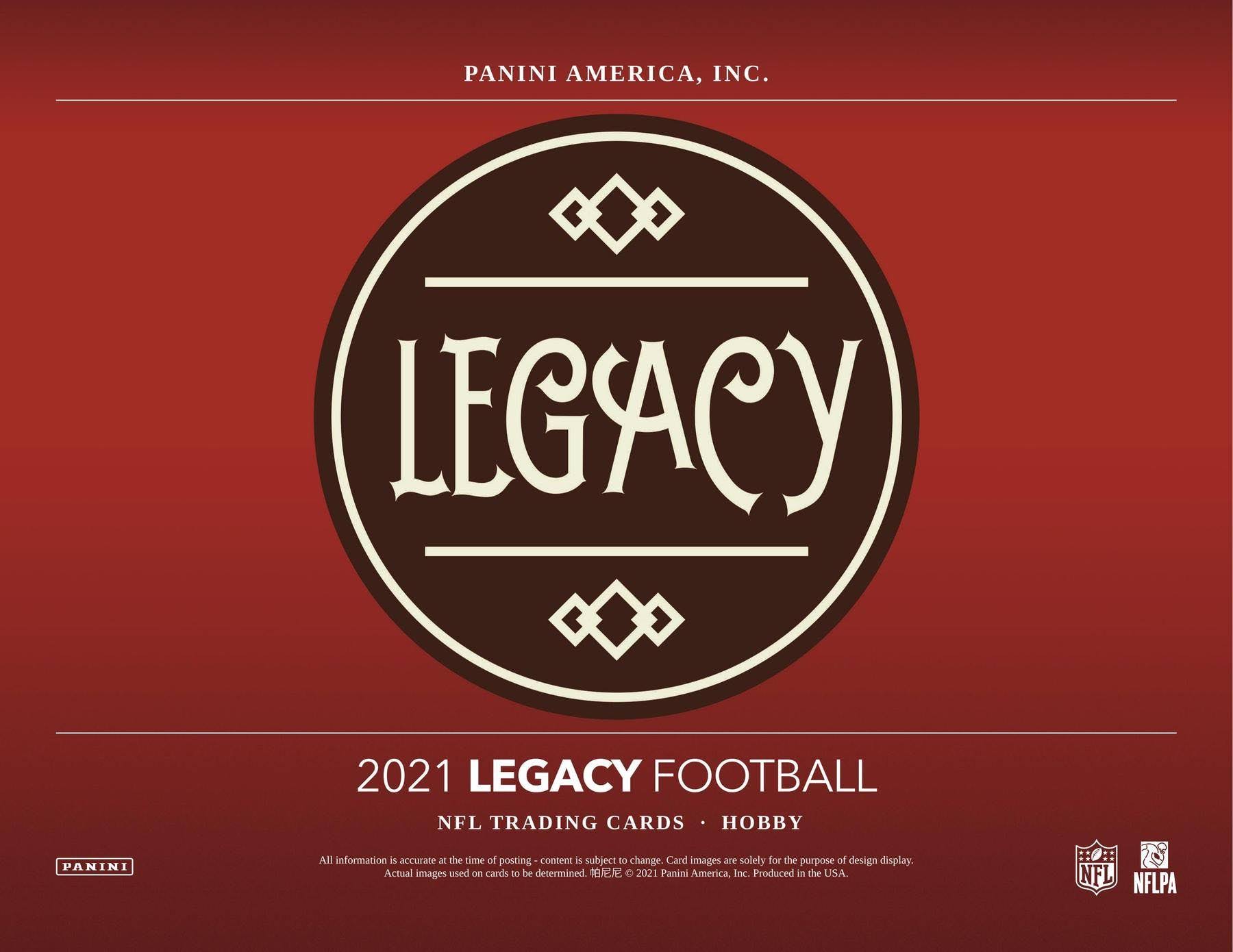 2021 Panini Legacy NFL Football Hobby Box