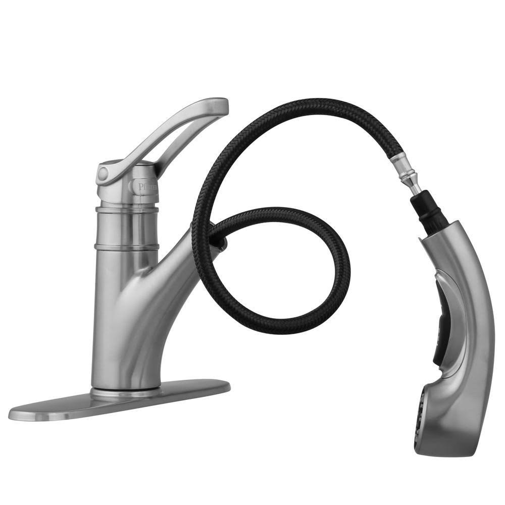 Pfister F-5347PVS Prive Single-Handle Pull-Out Sprayer Kitchen Faucet in Stainless Steel