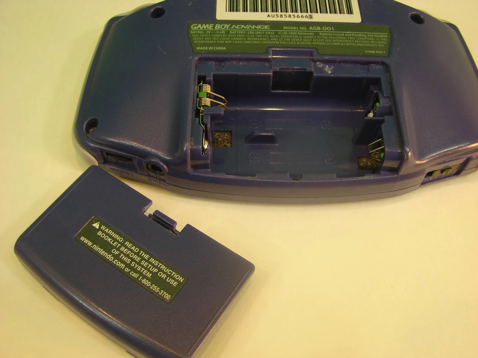 Nintendo Gameboy Advance AGB-001 with Super Mario World and 3 Other Games Tested