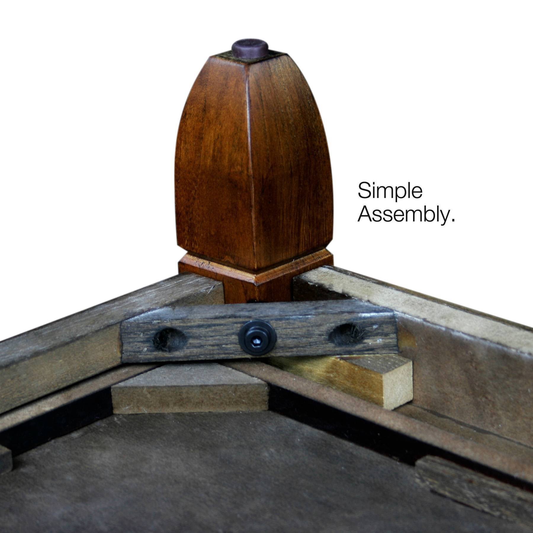 Leick Furniture Slatestone Rustic Oak End Table