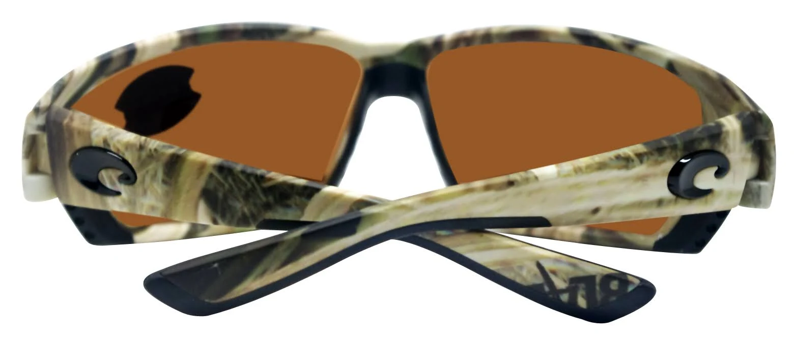 (Mossy Oak Shadow Grass Blades Camo, Green Mirror 580G Lens) - Costa Del Mar Tuna Alley Sunglasses