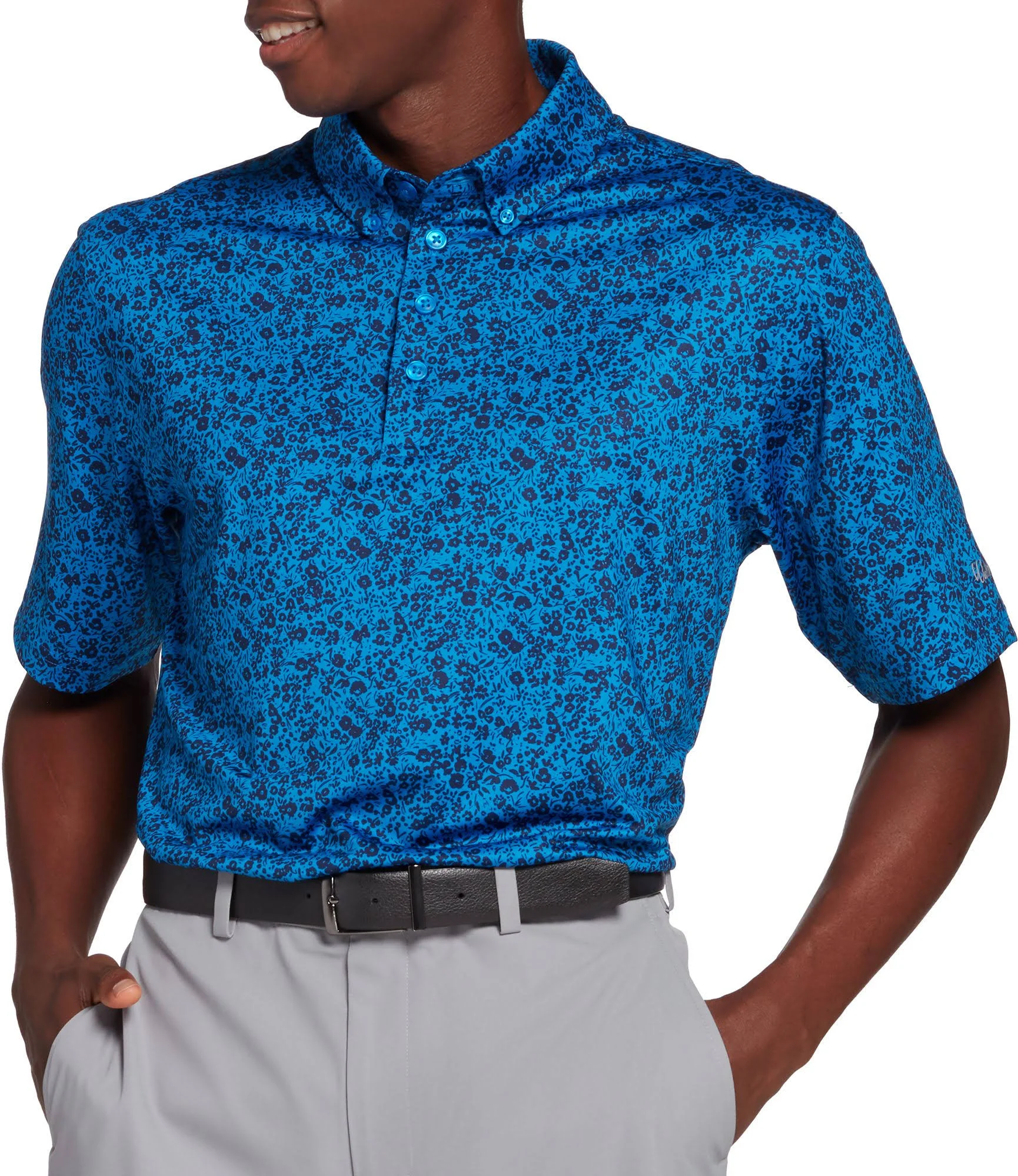 Walter Hagen Perfect 11 Ditsy Floral Polo, Men's, XL, Multi