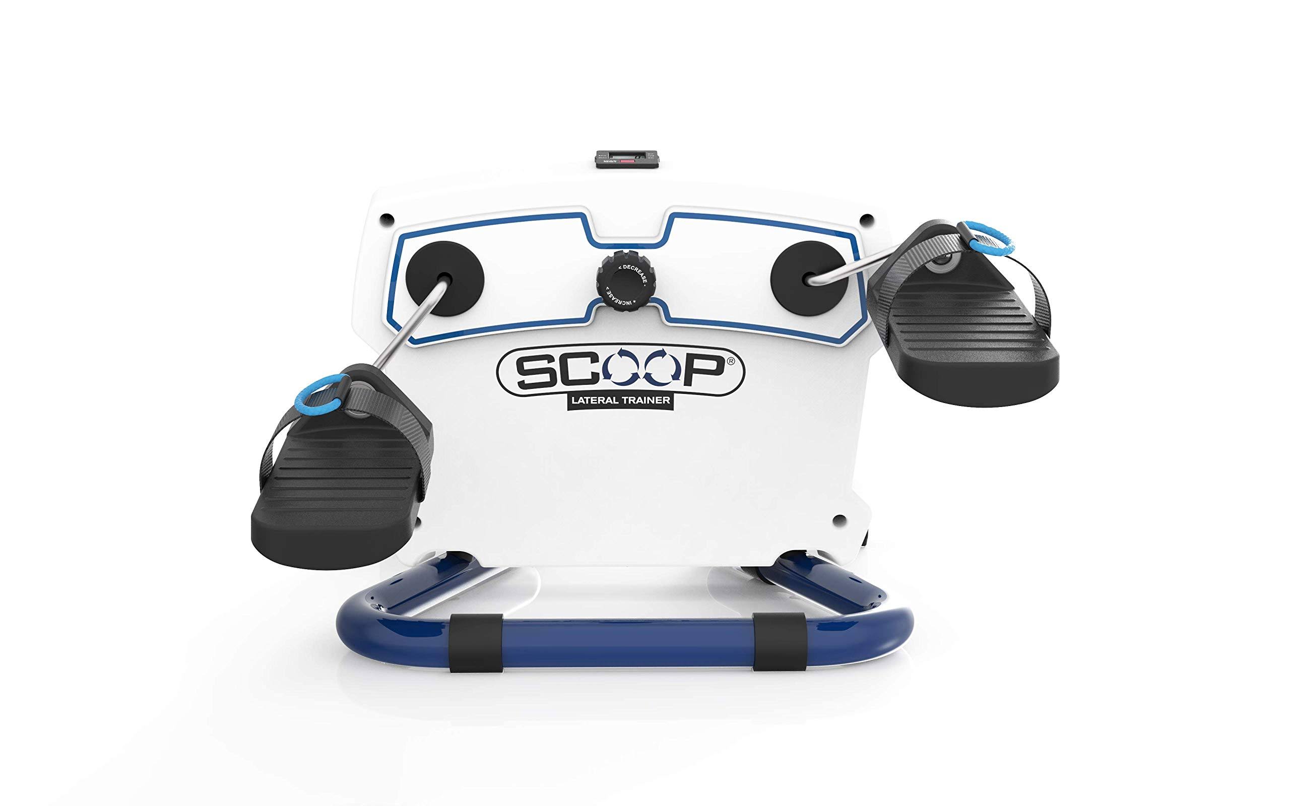 Scoop Lateral Trainer Mini - Compact, Lightweight, Portable u0026 Adjustable Resistance Peddler | Health u0026 Fitness Pedal Exe