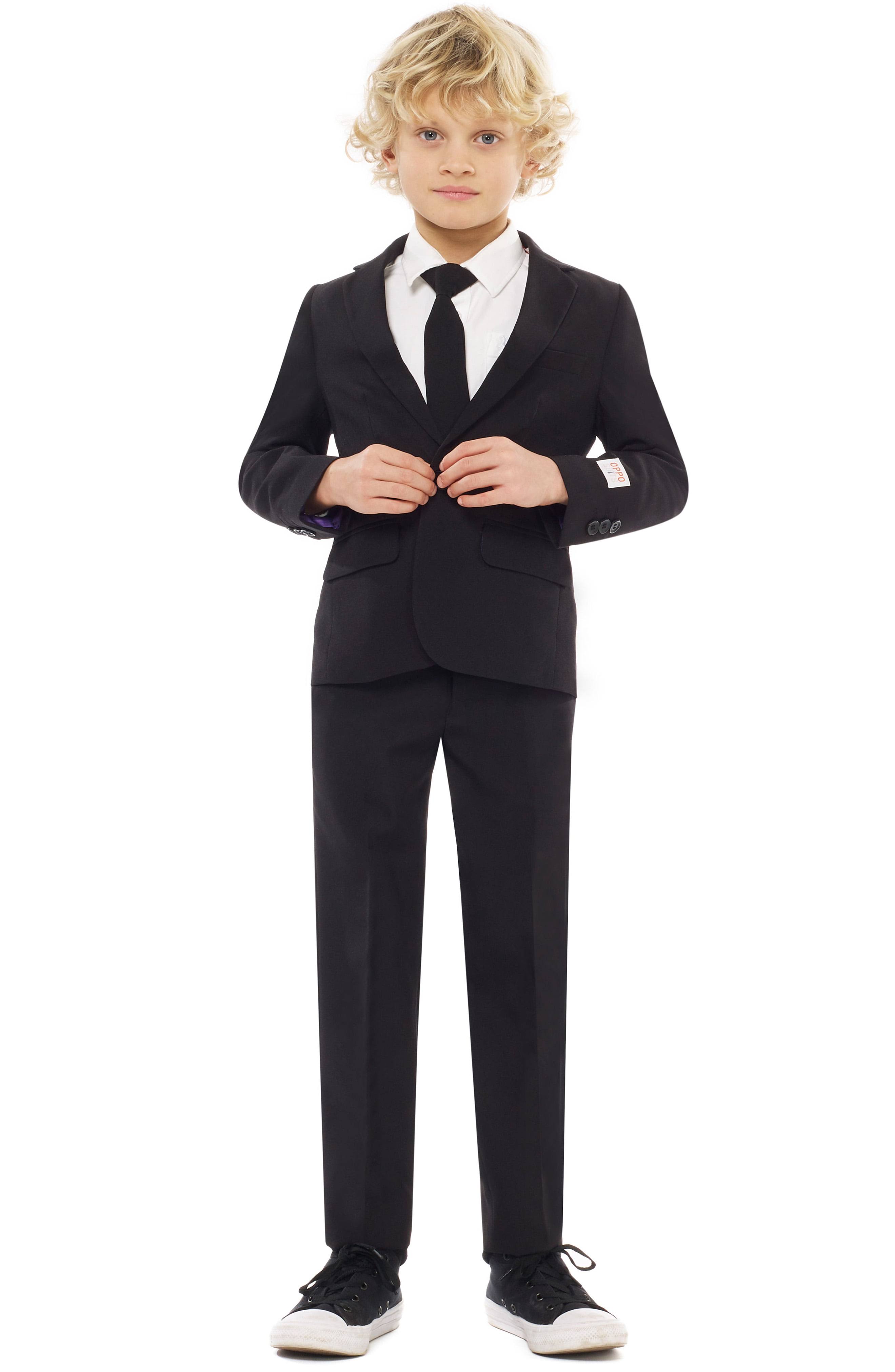 Opposuits - Black Knight - Teen Boys Black Suit