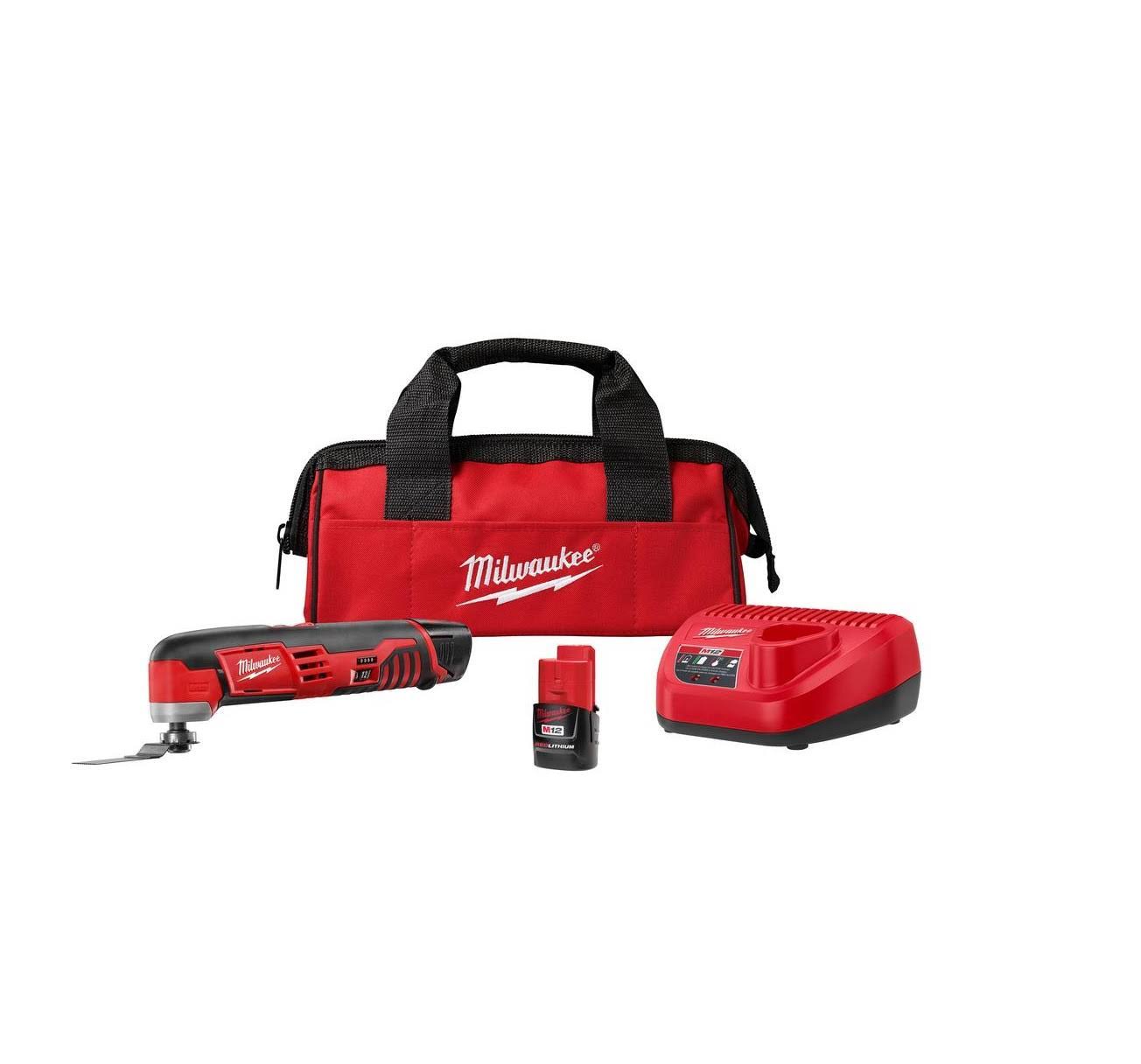 Milwaukee M12 12-Volt Lithium-Ion Cordless Oscillating Multi-Tool Kit with(2)