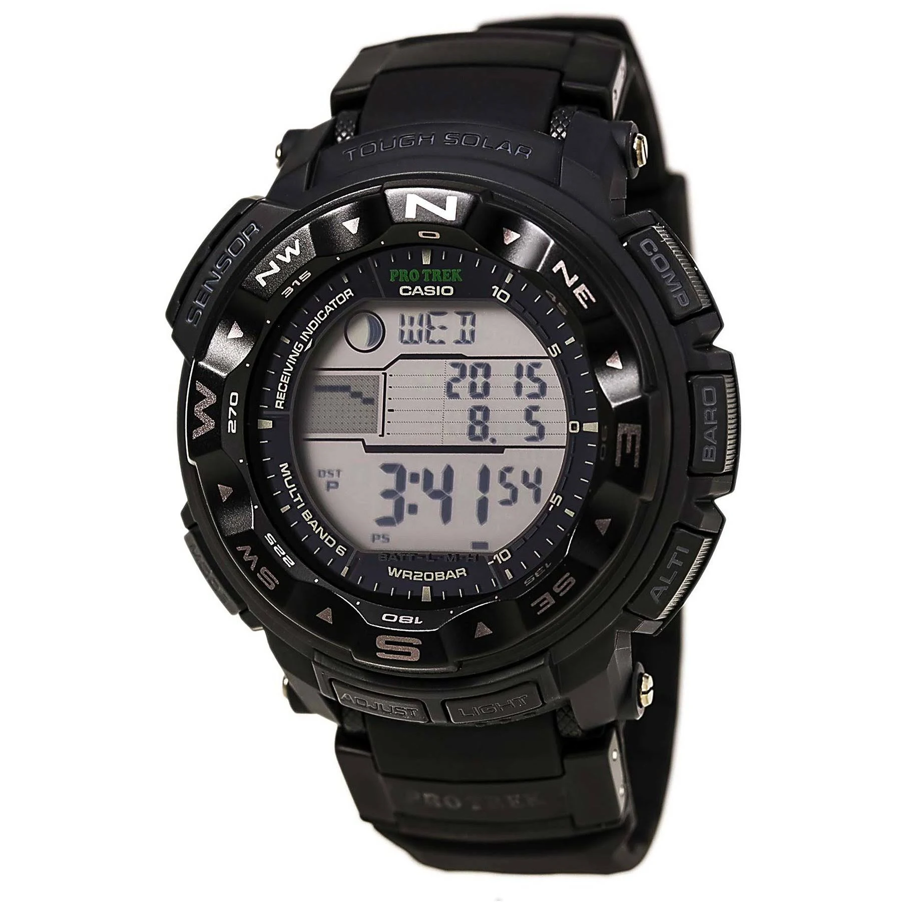 Casio Men's Pro Trek PRW2500 Tough Solar Digital Sport Watch