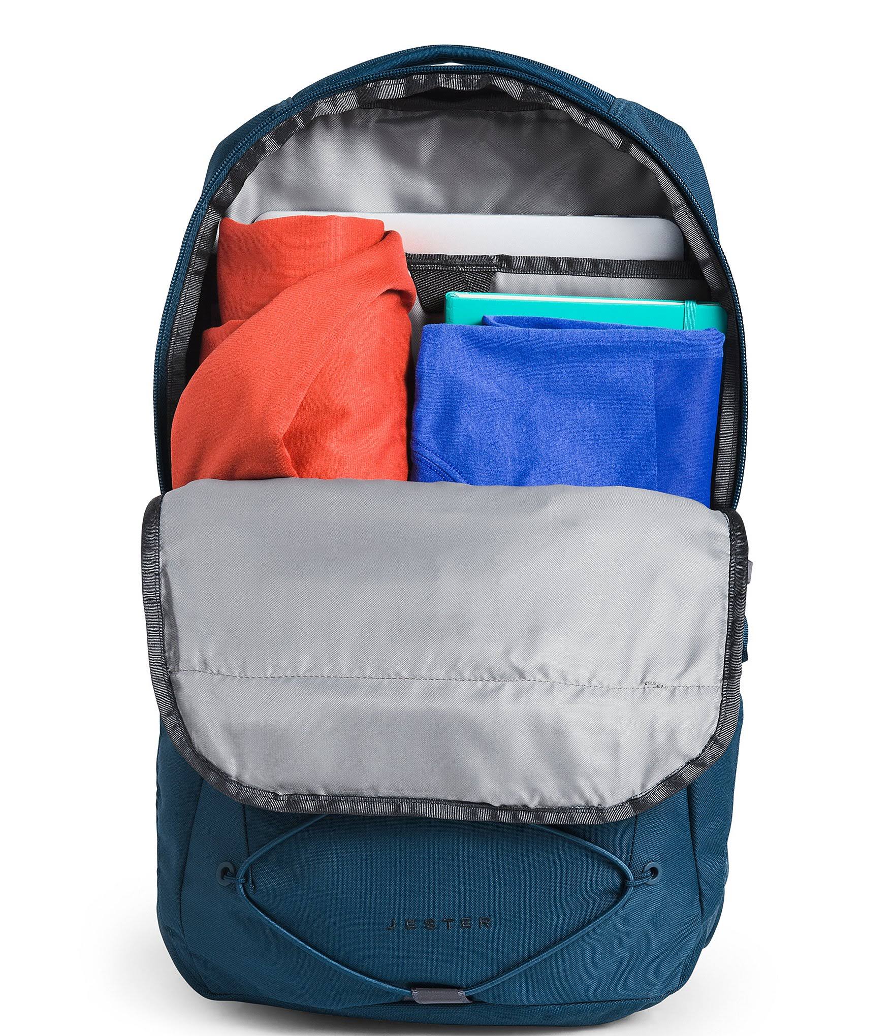 The North Face Jester Backpack (High Rise Grey Light Heather/Scarab Green)