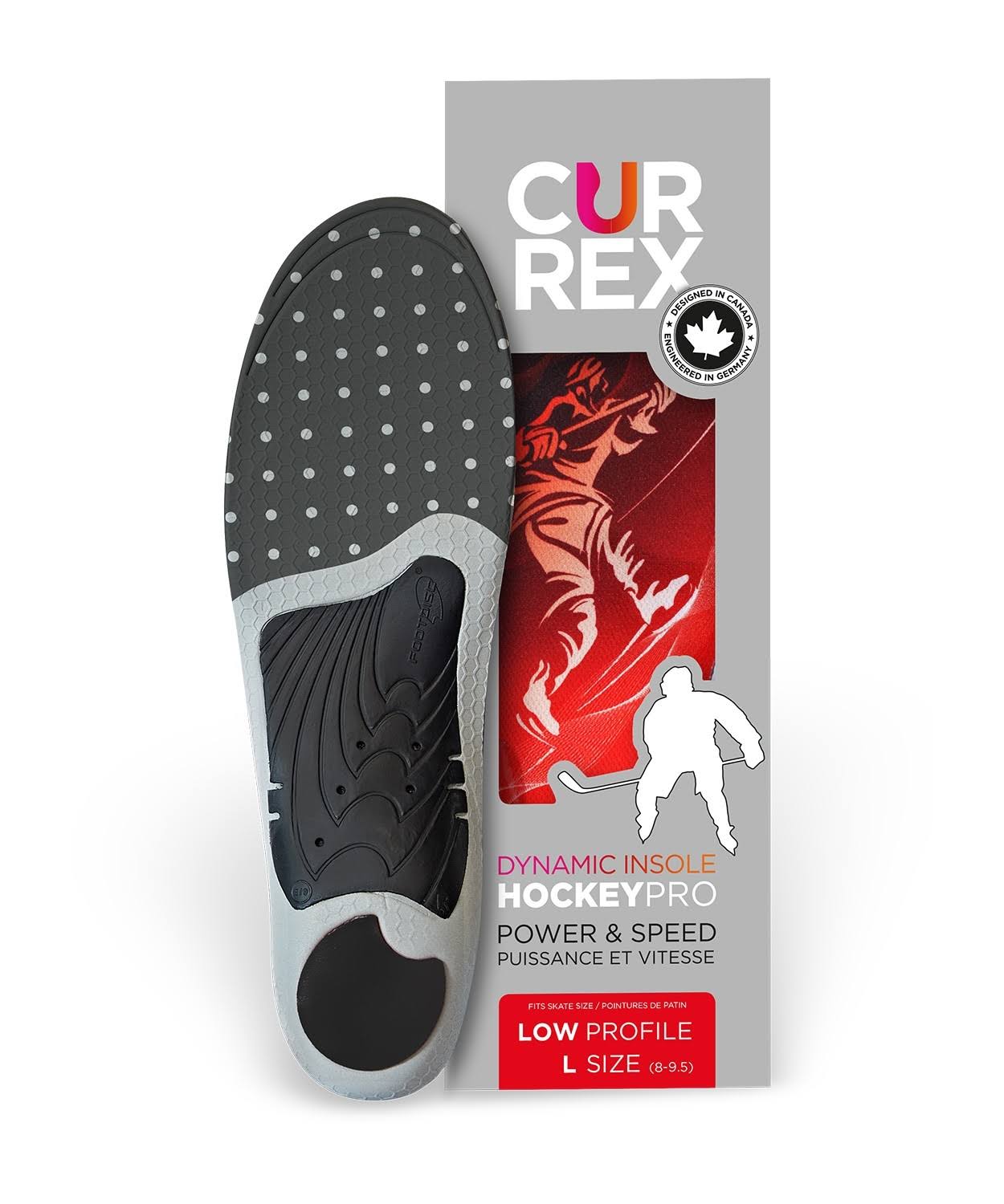 Currex HockeyPro Insoles - Low Arch M, Men's 6-7.5