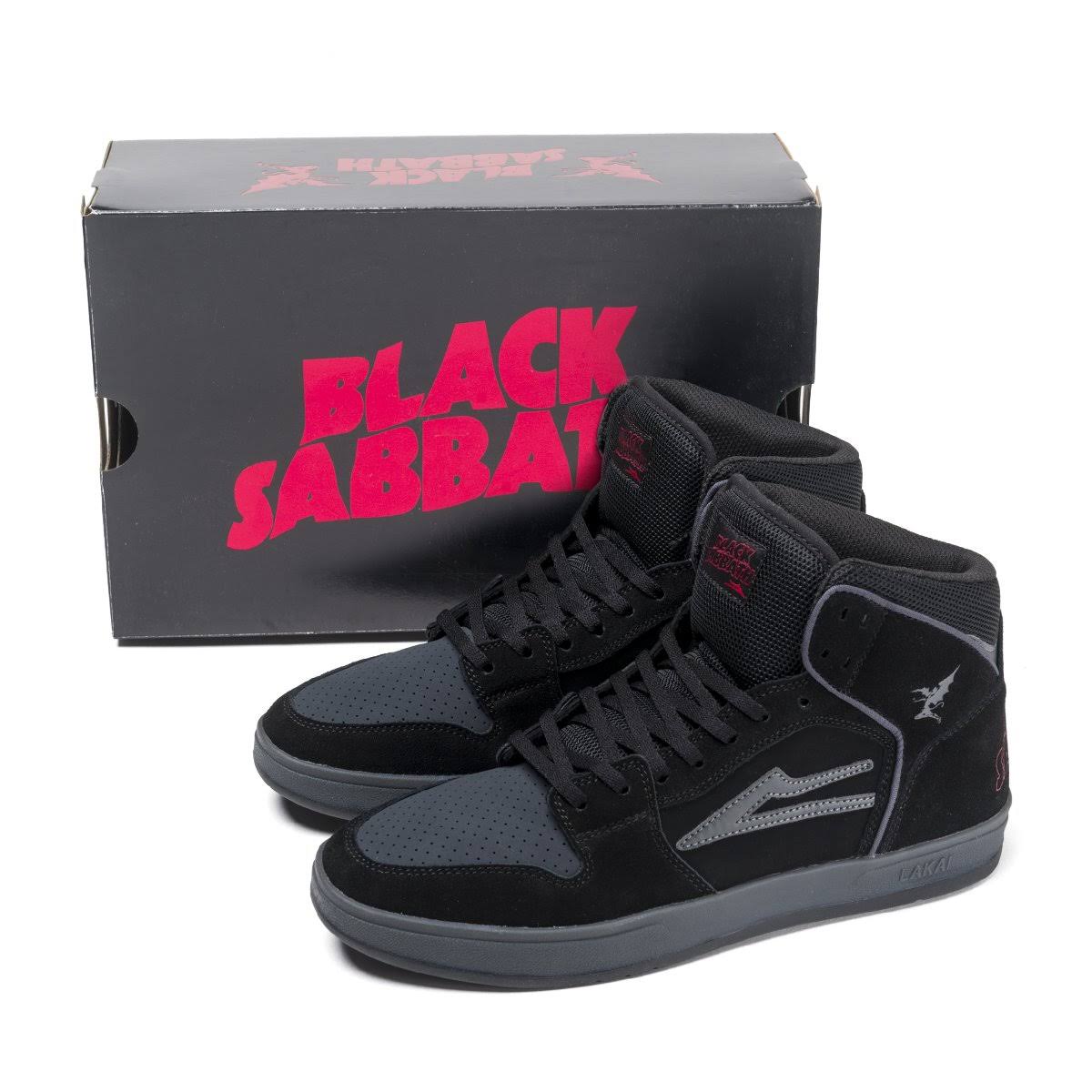 Lakai Shoes Black Sabbath Telford Black/Grey Suede