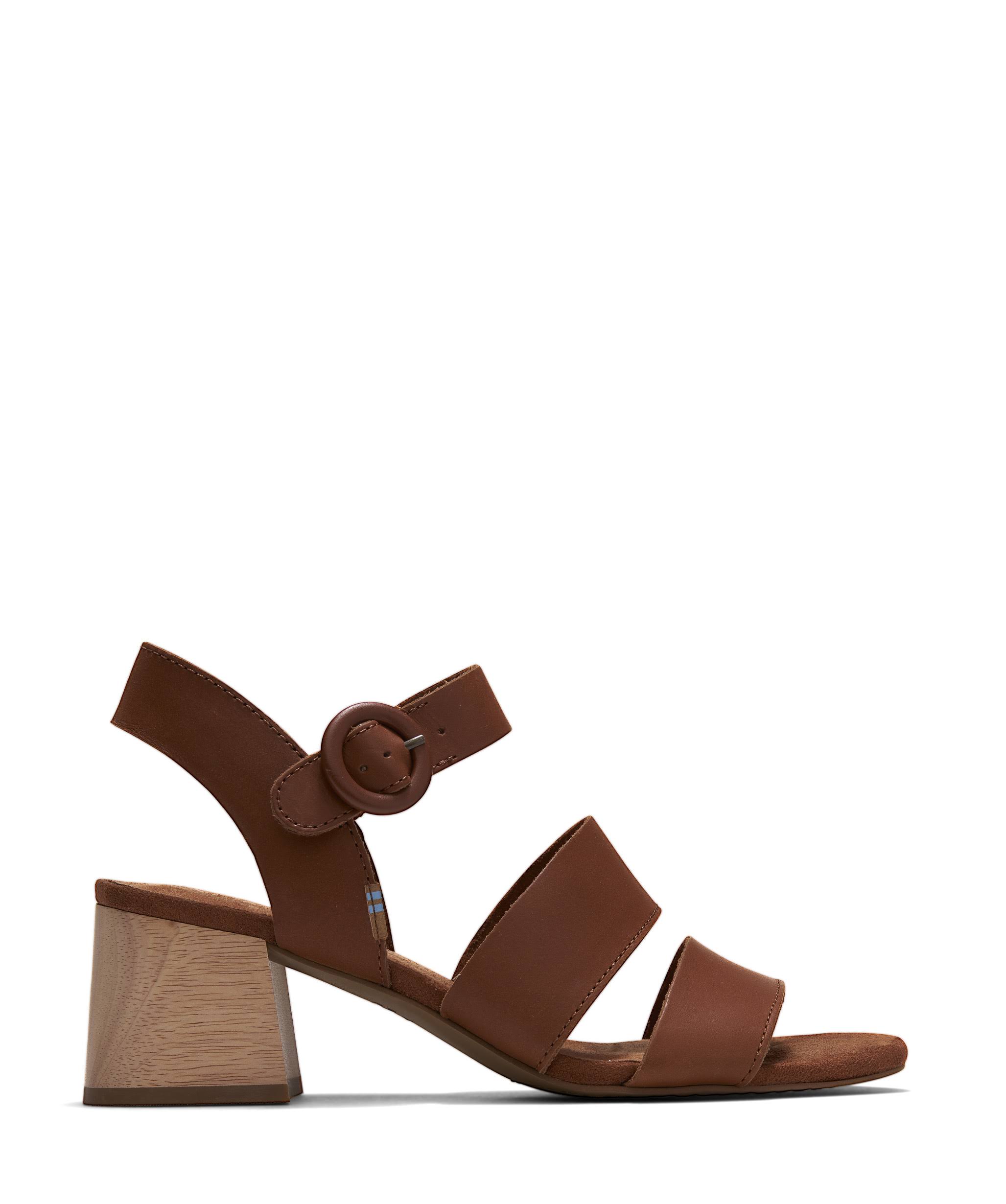 Toms Tan Veg Leather Women's Grace Sandals