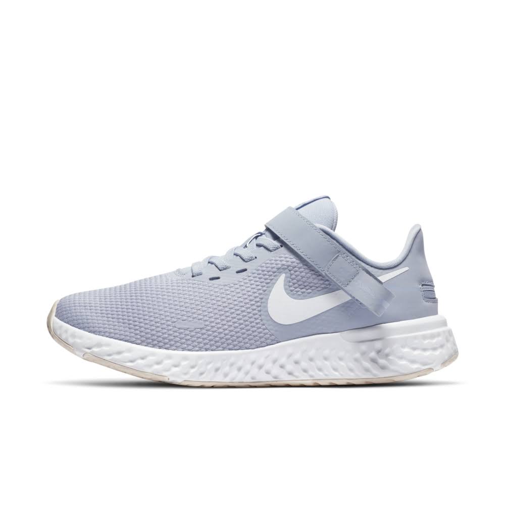 Nike Revolution 5 Flyease Women's Running Shoes (Wide) in Ghost/World Indigo, Size: 10.5 | CQ9330-001
