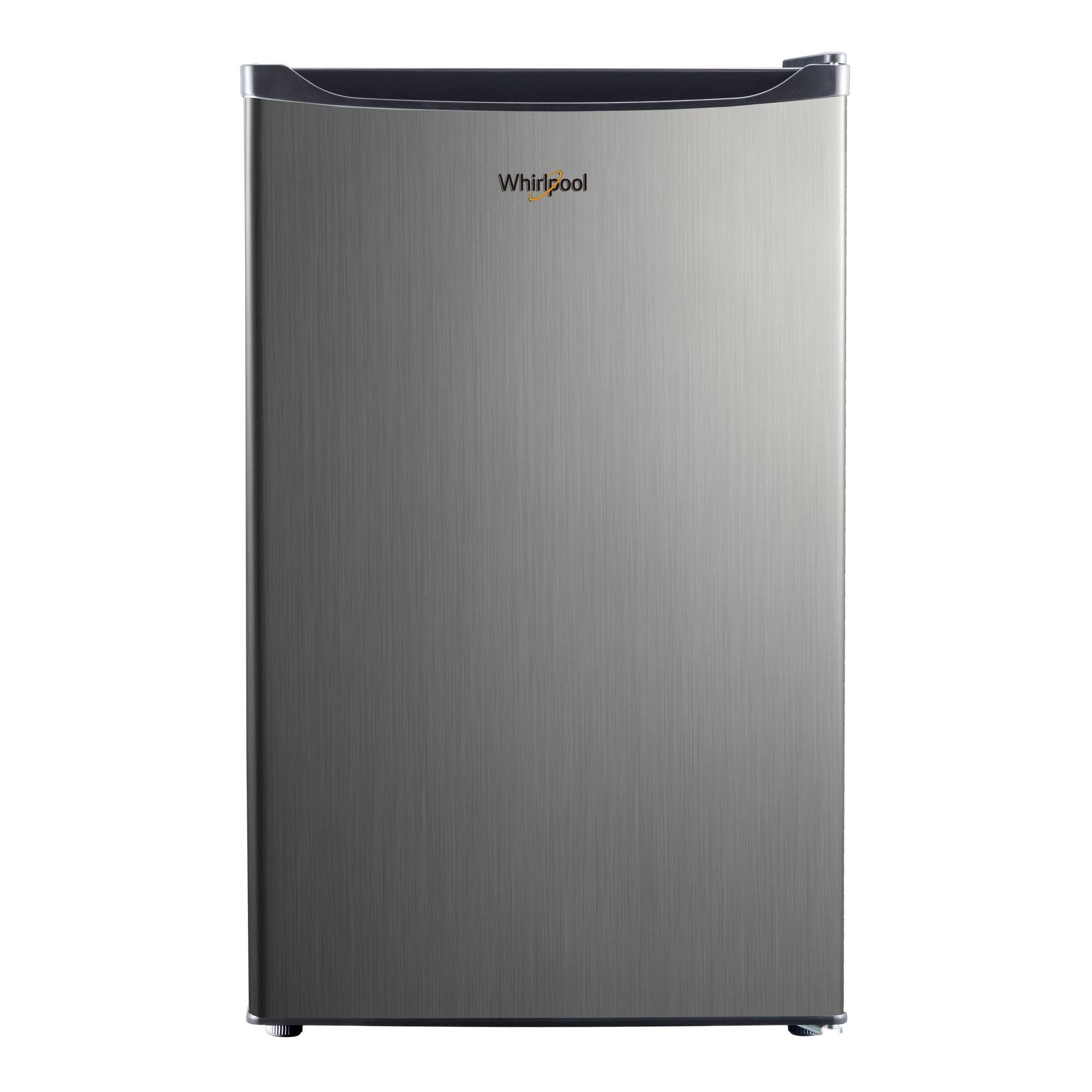 Whirlpool - 4.3 Cu. ft. Mini Fridge - Stainless Steel