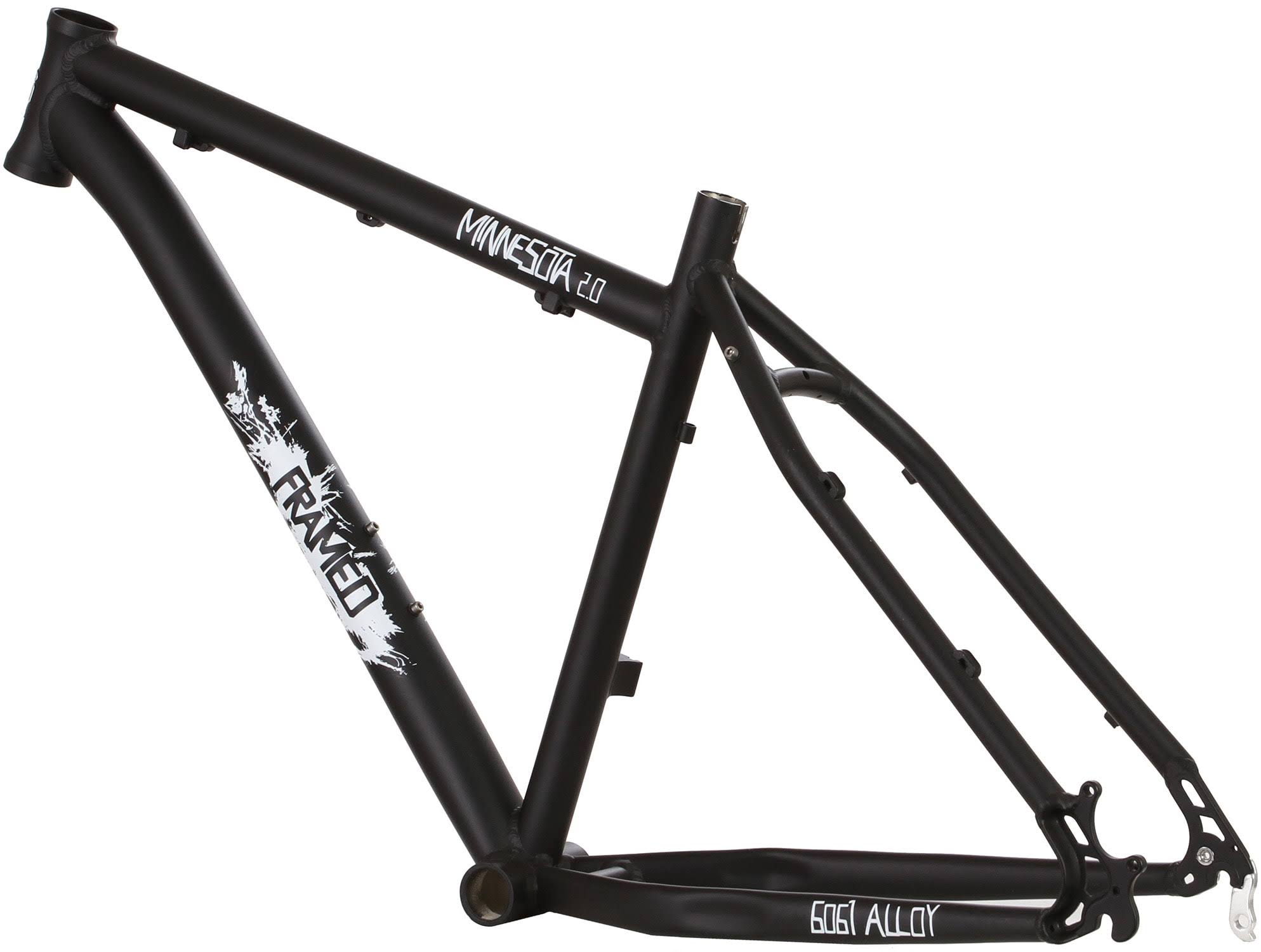 Framed Minnesota 2.0 Fat Bike Frame Black