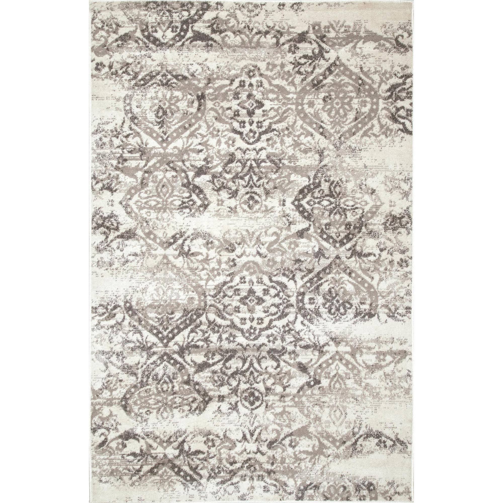 nuLOOM Vintage Freja Gray 8 ft. x 10 ft. Area Rug