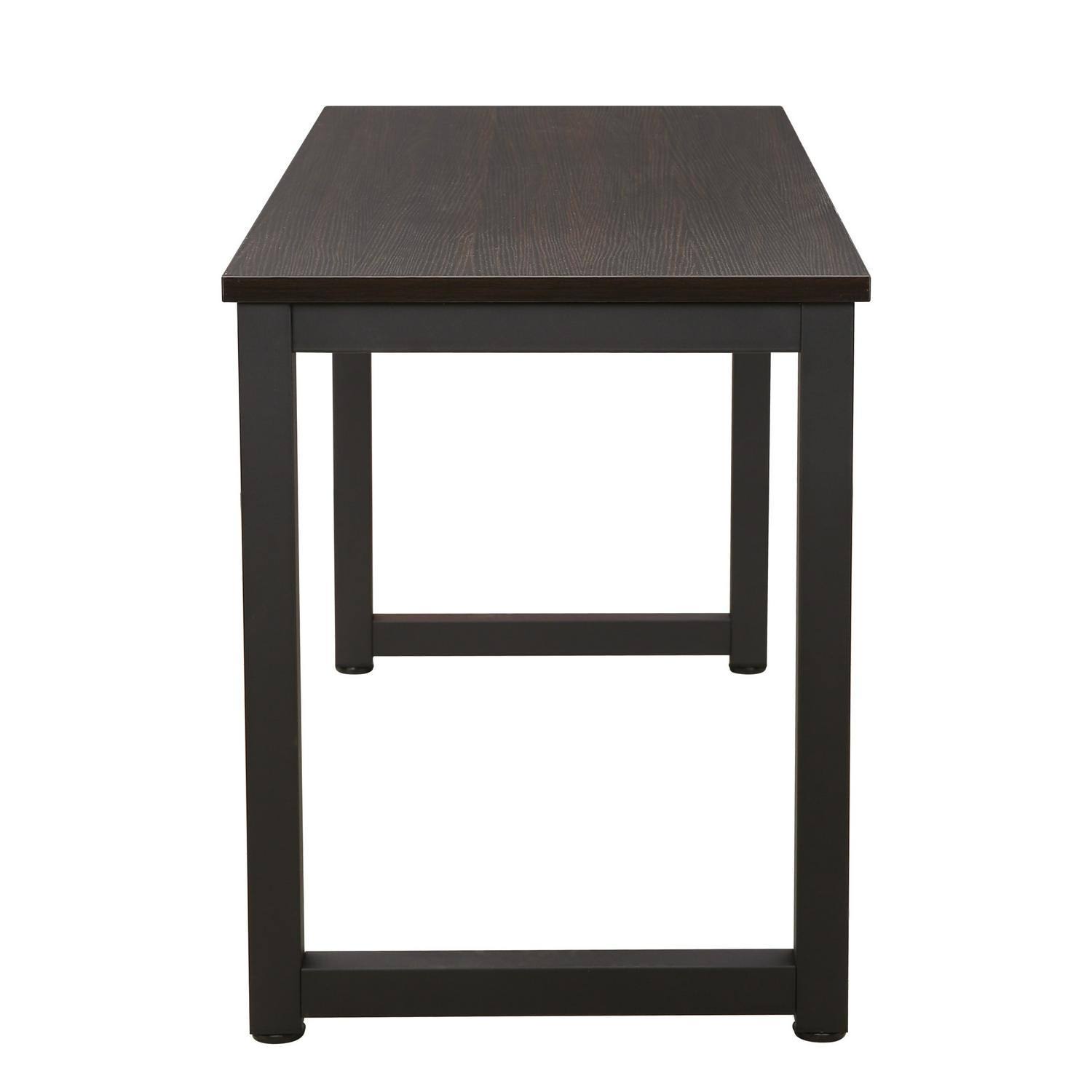 Edgemod Grover Large Office Desk in Dark Walnut, Black