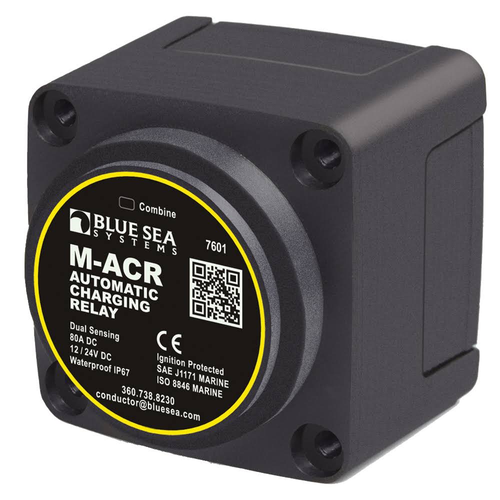Blue Sea Systems 7601 DC Mini ACR Automatic Charging RELAY 65 Amp