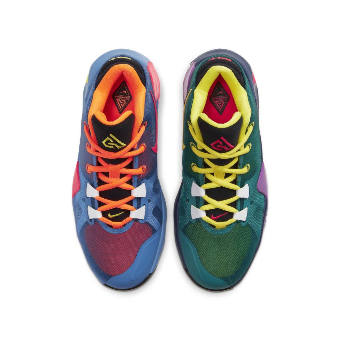 Nike Boys& Big Kids& Zoom Freak 1 1/2 Basketball Shoes - Yellow/Orange