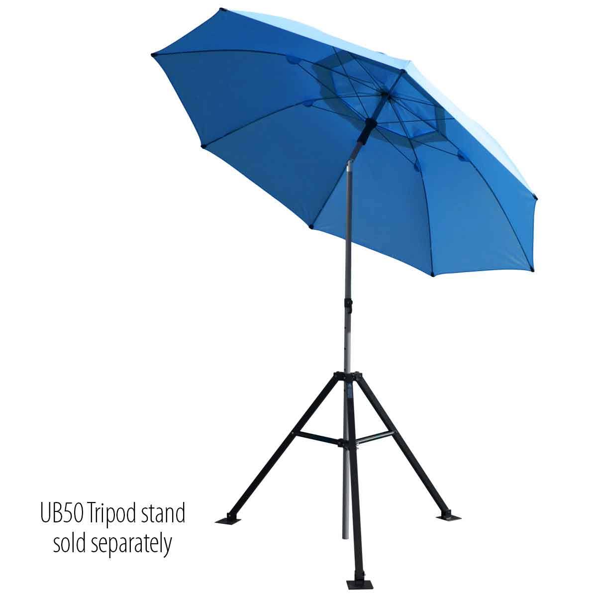 Black Stallion UB200 Core Flame-Resistant Industrial Umbrella Blue