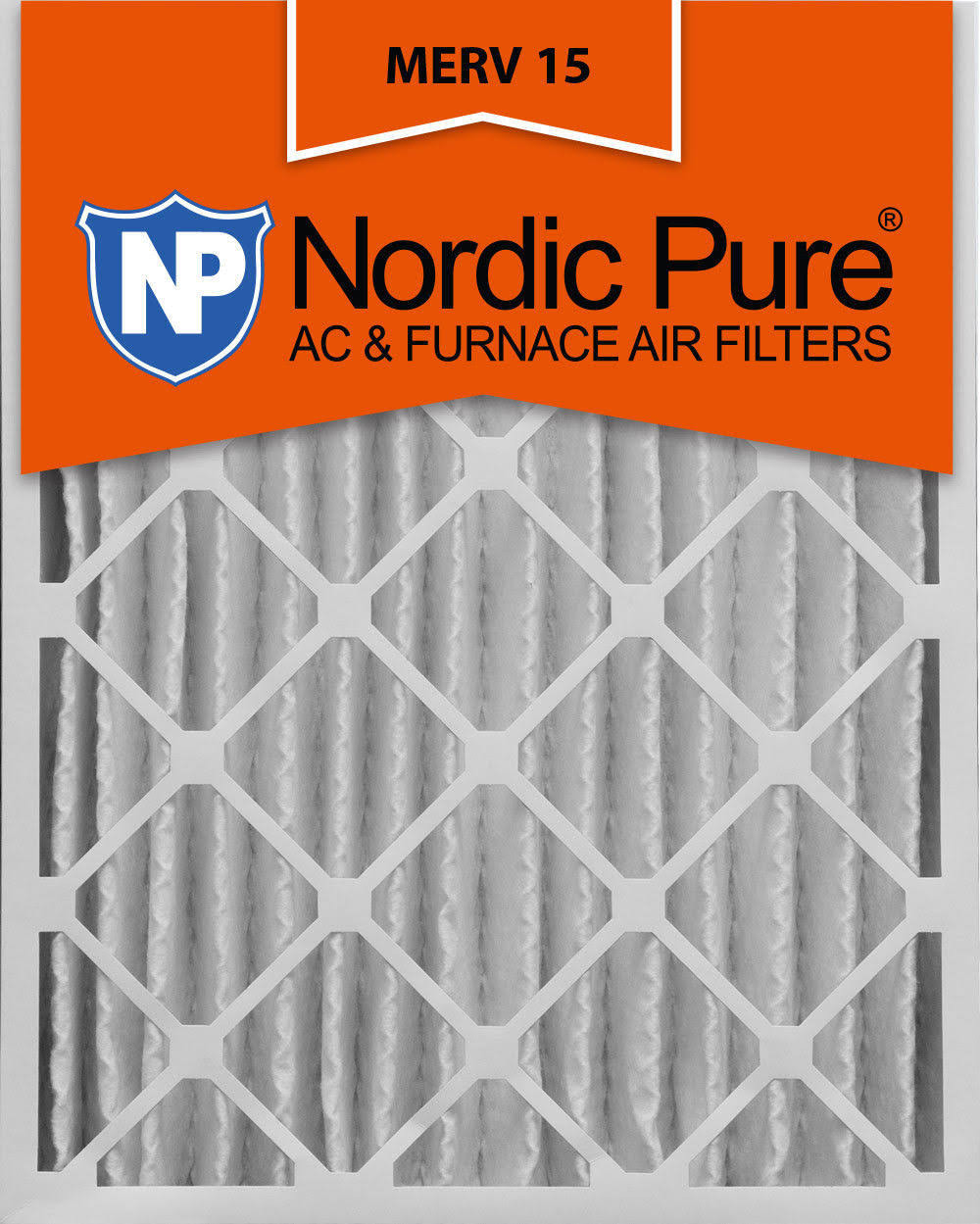 Nordic Pure 20x25x4 Pleated Air Filters MERV 15 Qty 2