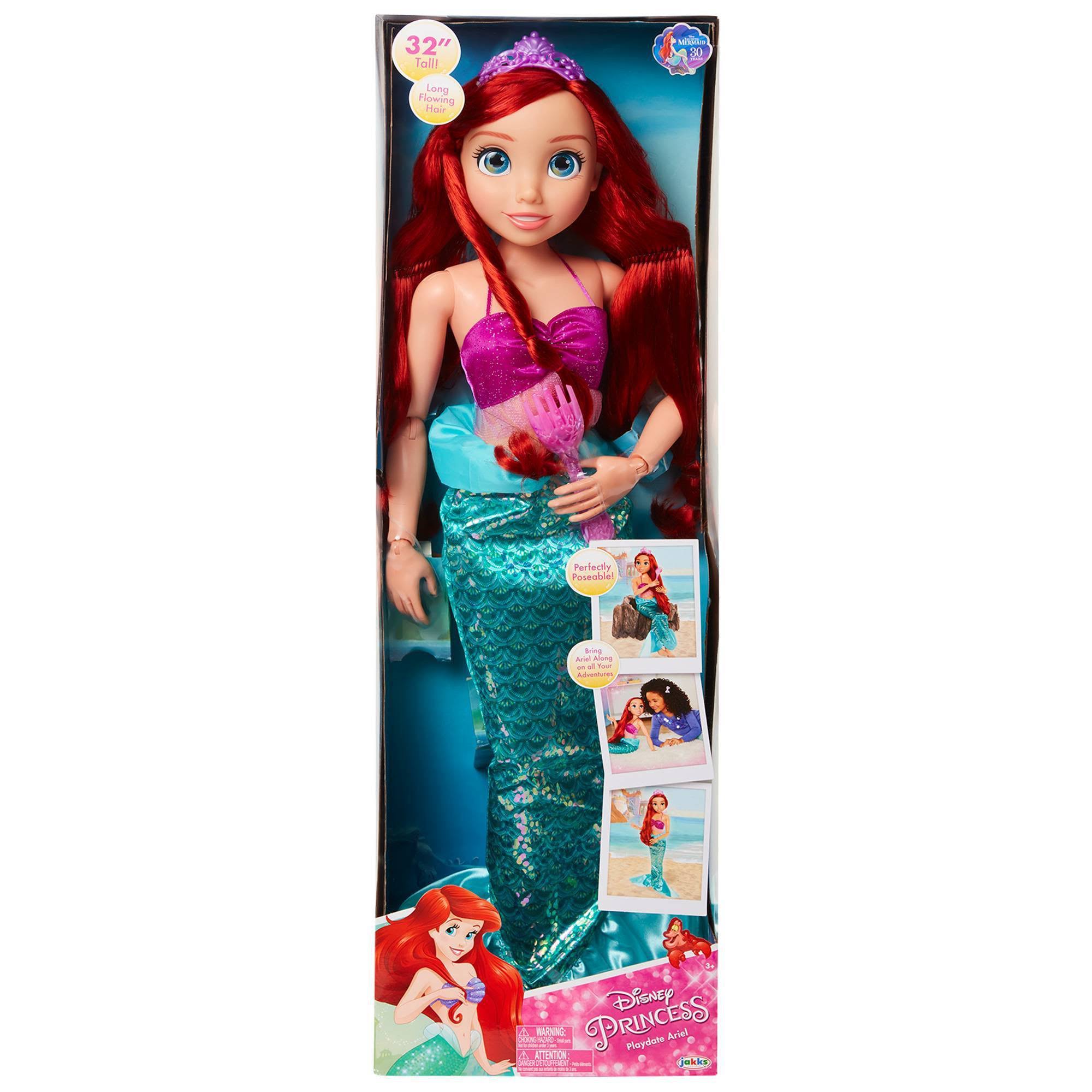 Disney Princess Little Mermaid Ariel 32-Inch Playdate Doll