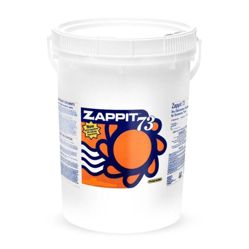 Zappit 73% Cal Hypo Pool Shock - Calcium Hypochlorite Super Shock 50lb