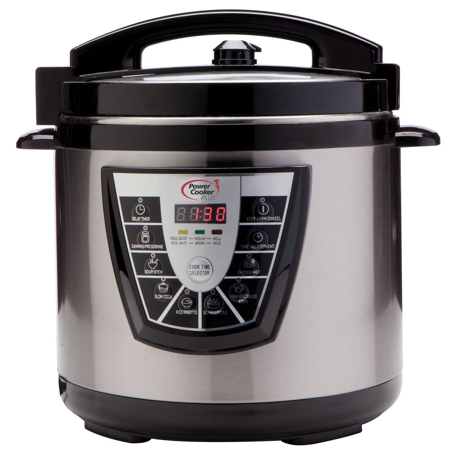 Tristar 8 quart Digital Power Pressure Cooker, Silver